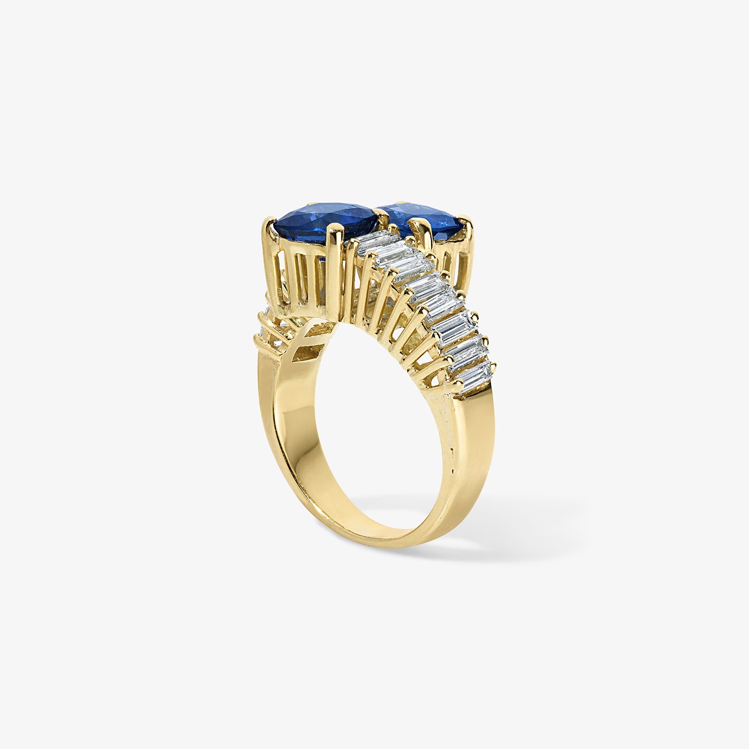 Sapphire Toi Et Moi Ring