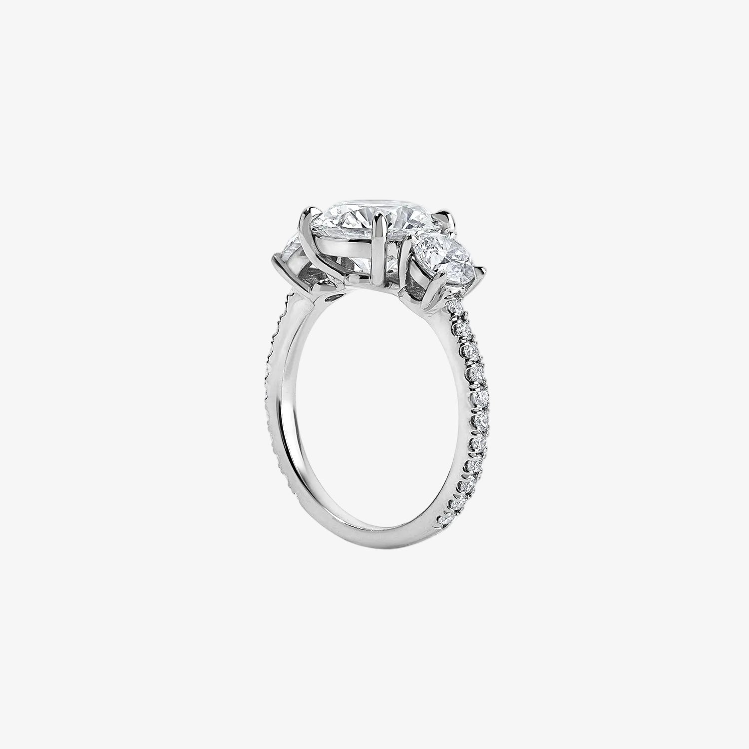 Signature Three Stone Solitaire Engagement Ring