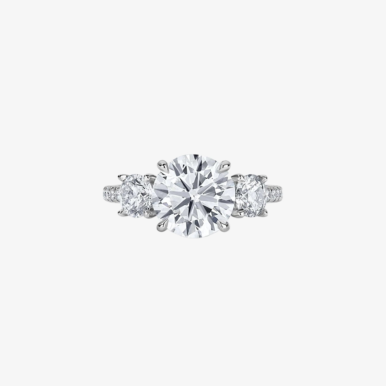 Signature Three Stone Solitaire Engagement Ring