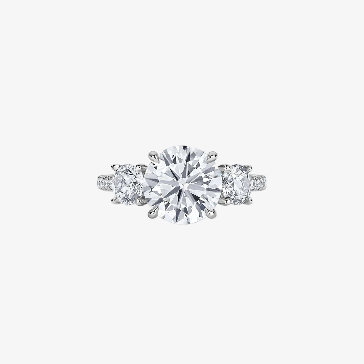 Signature Three Stone Solitaire Engagement Ring | Stephanie Gottlieb