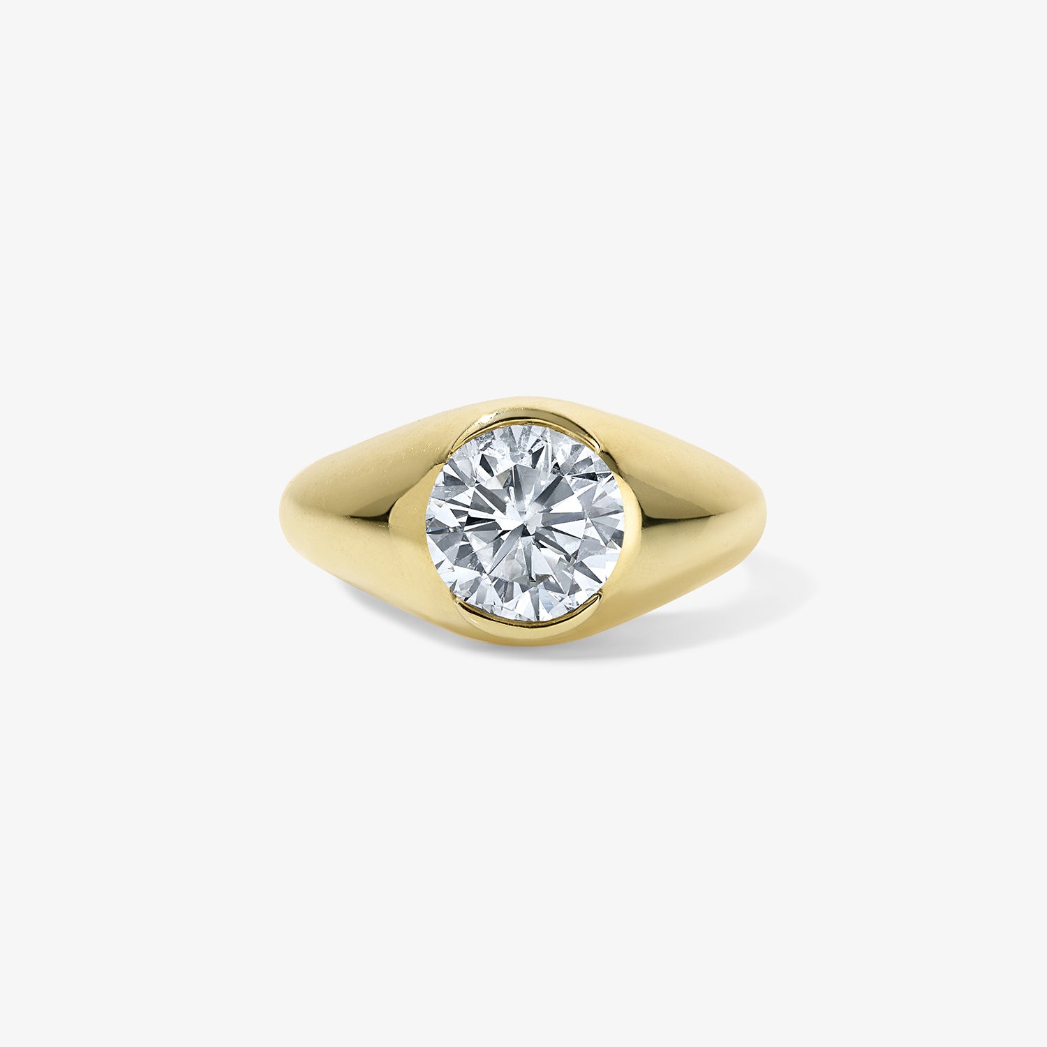 2.20ct Old Mine Cut Gypsy Ring