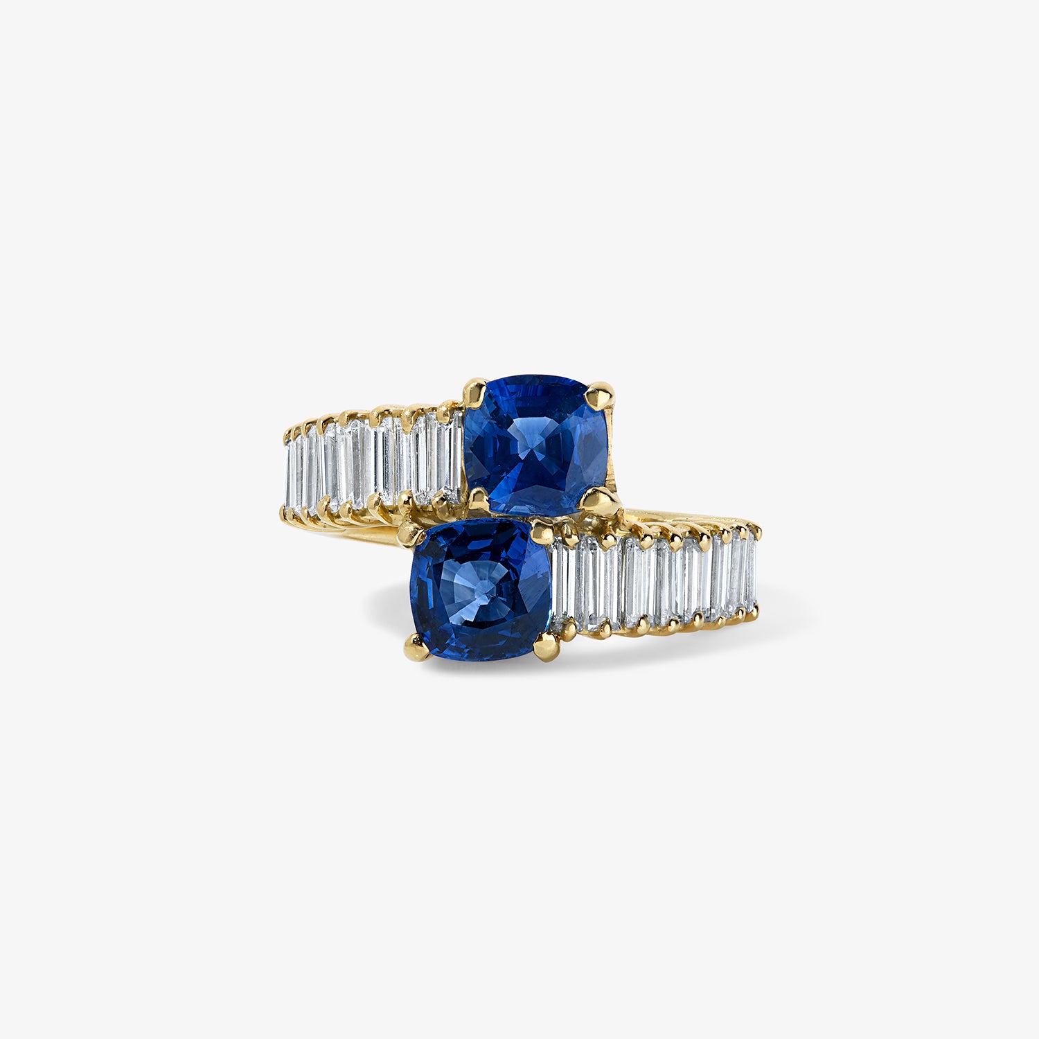 Sapphire Toi Et Moi Ring