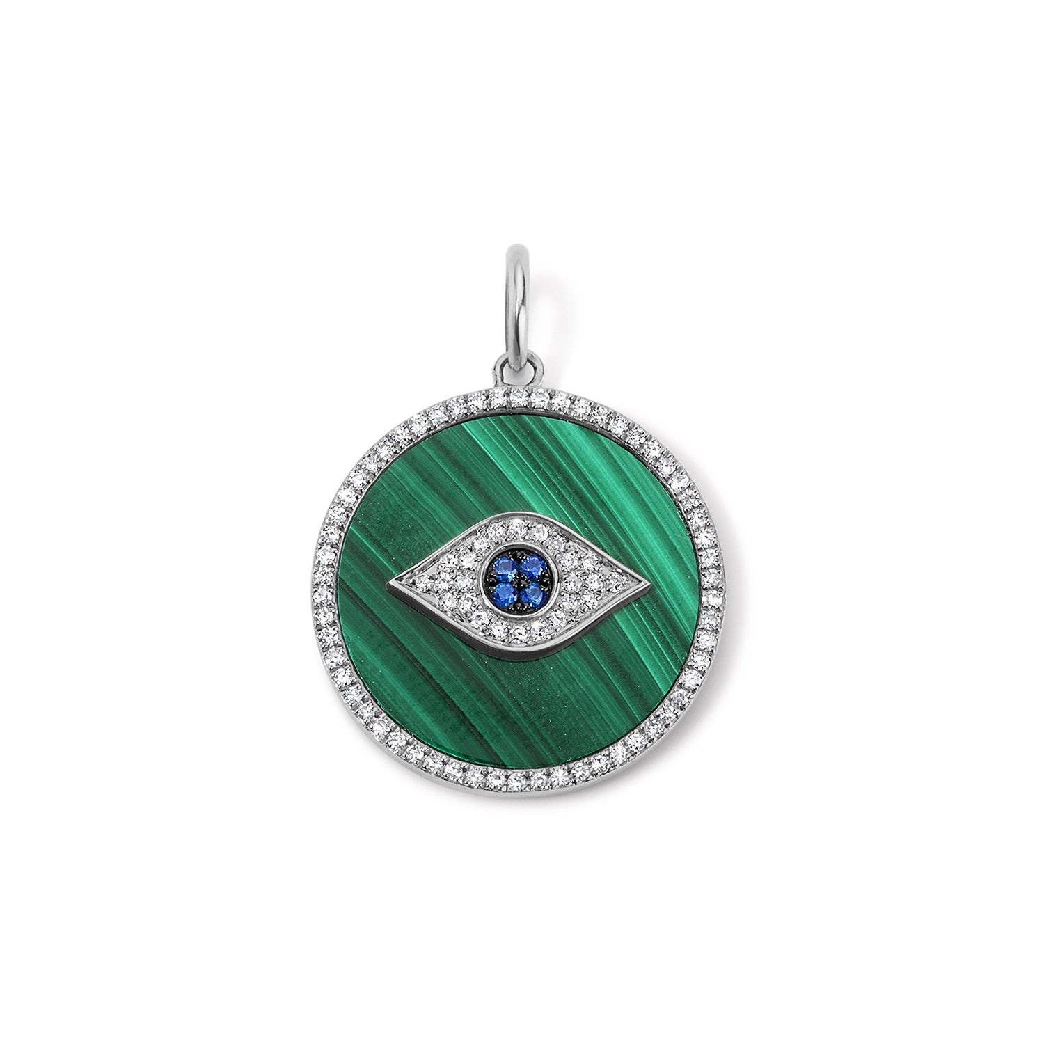 Malachite Evil Eye Pendant