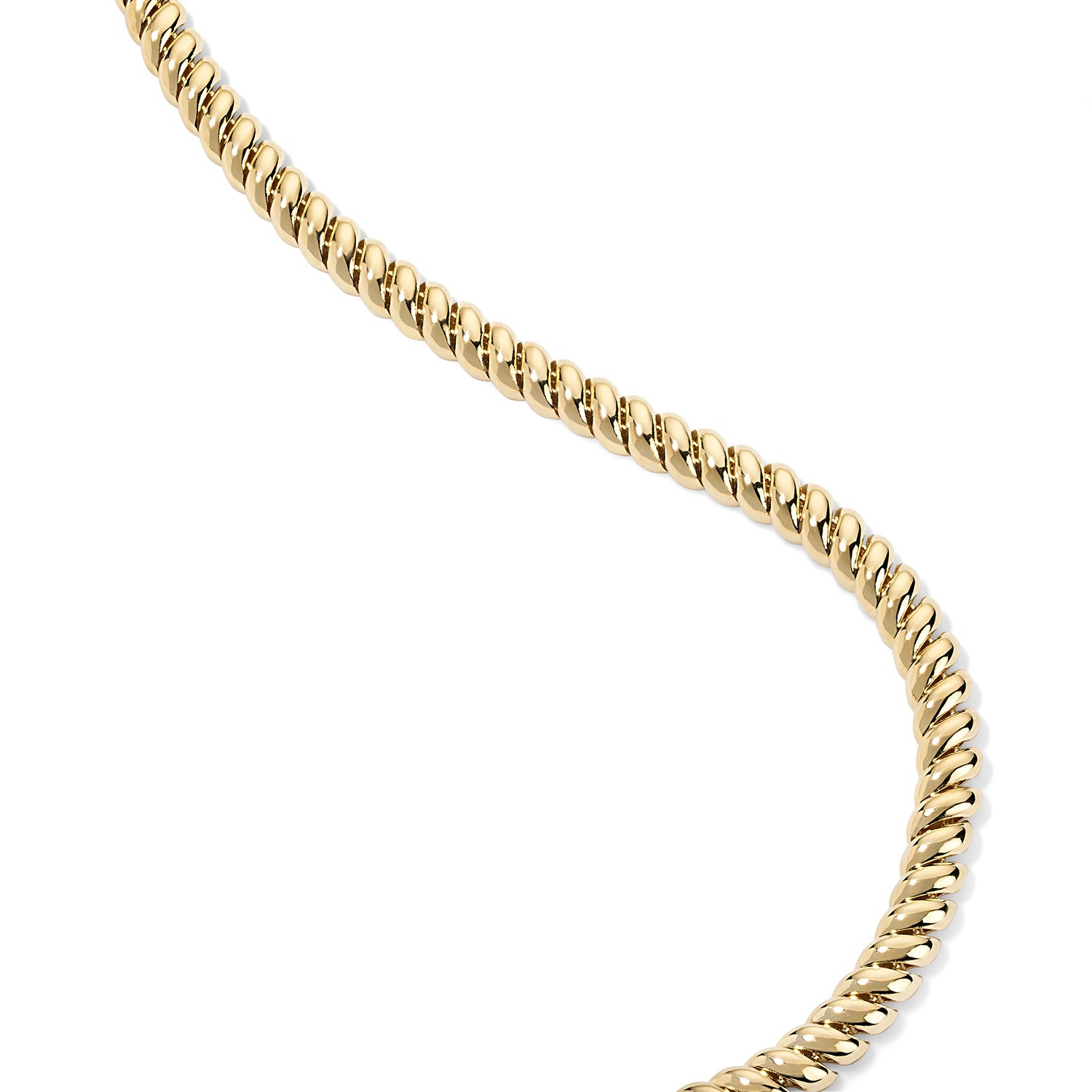 Gold Domed Chain Necklace