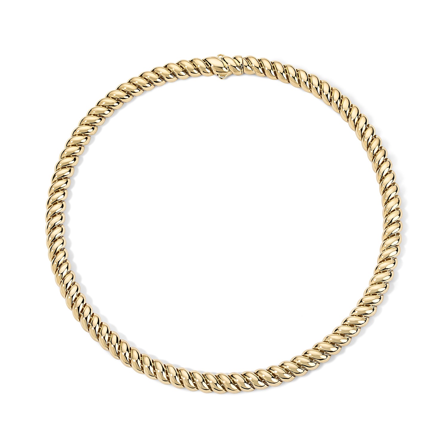 Gold Domed Chain Necklace