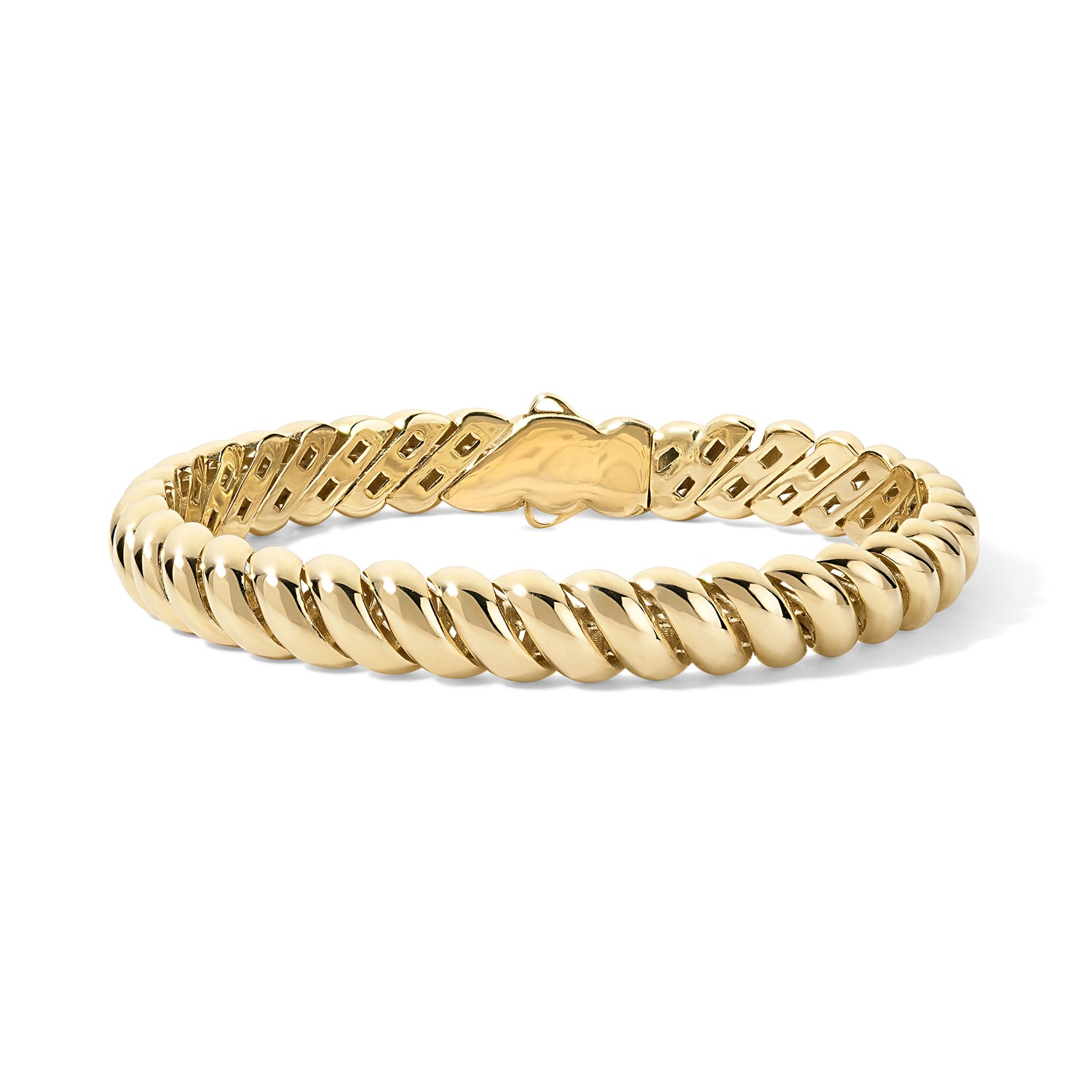 Gold Domed Chain Bracelet