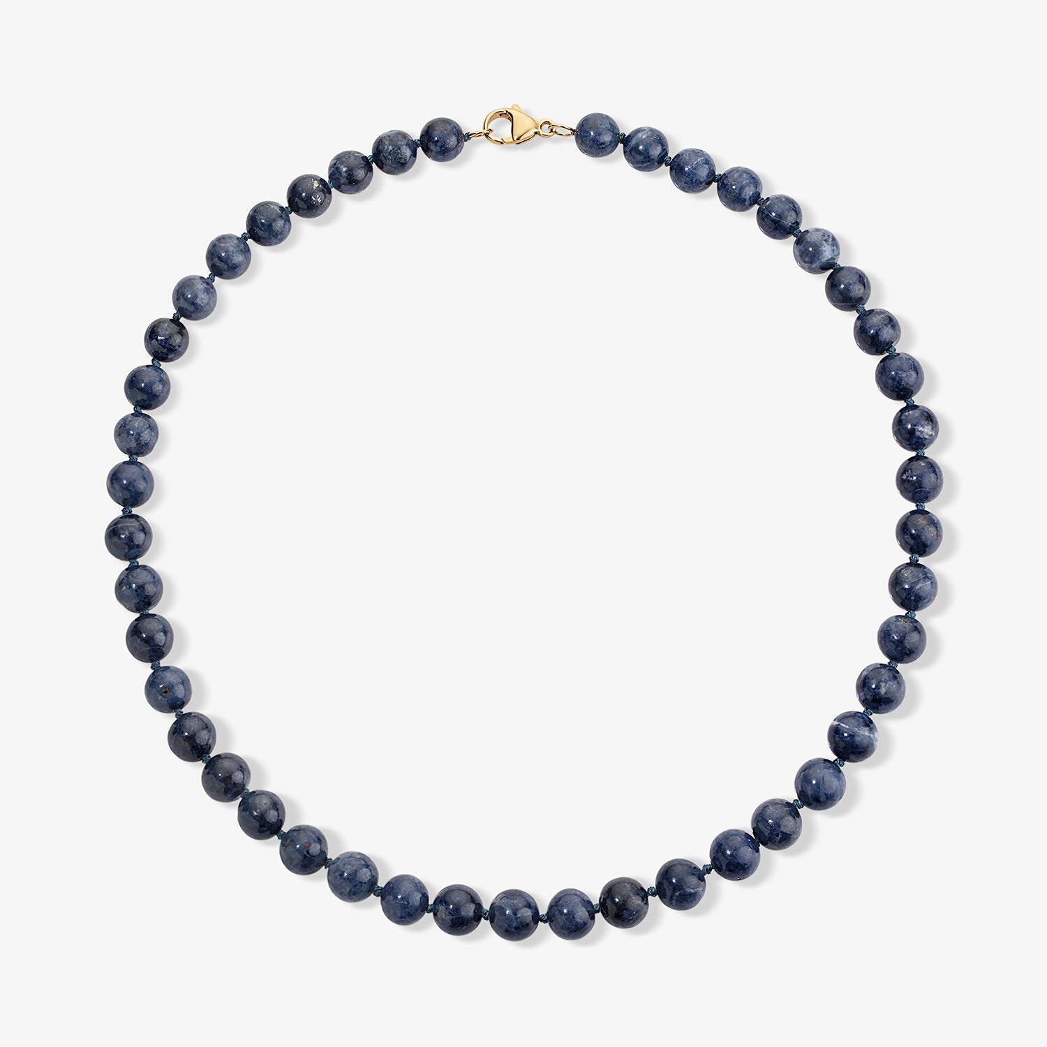 Blue Sapphire Beaded Necklace