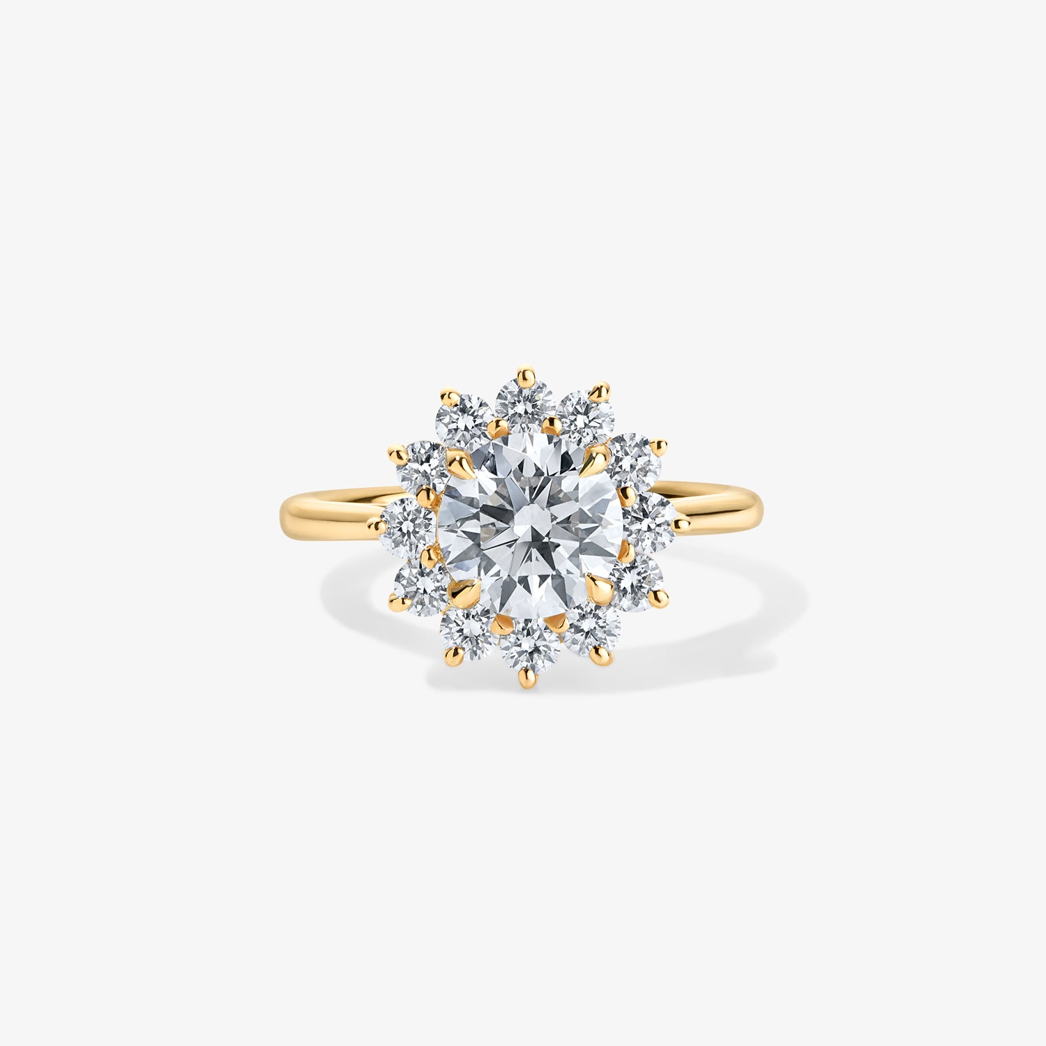 Grace Round Diamond Ring with Halo