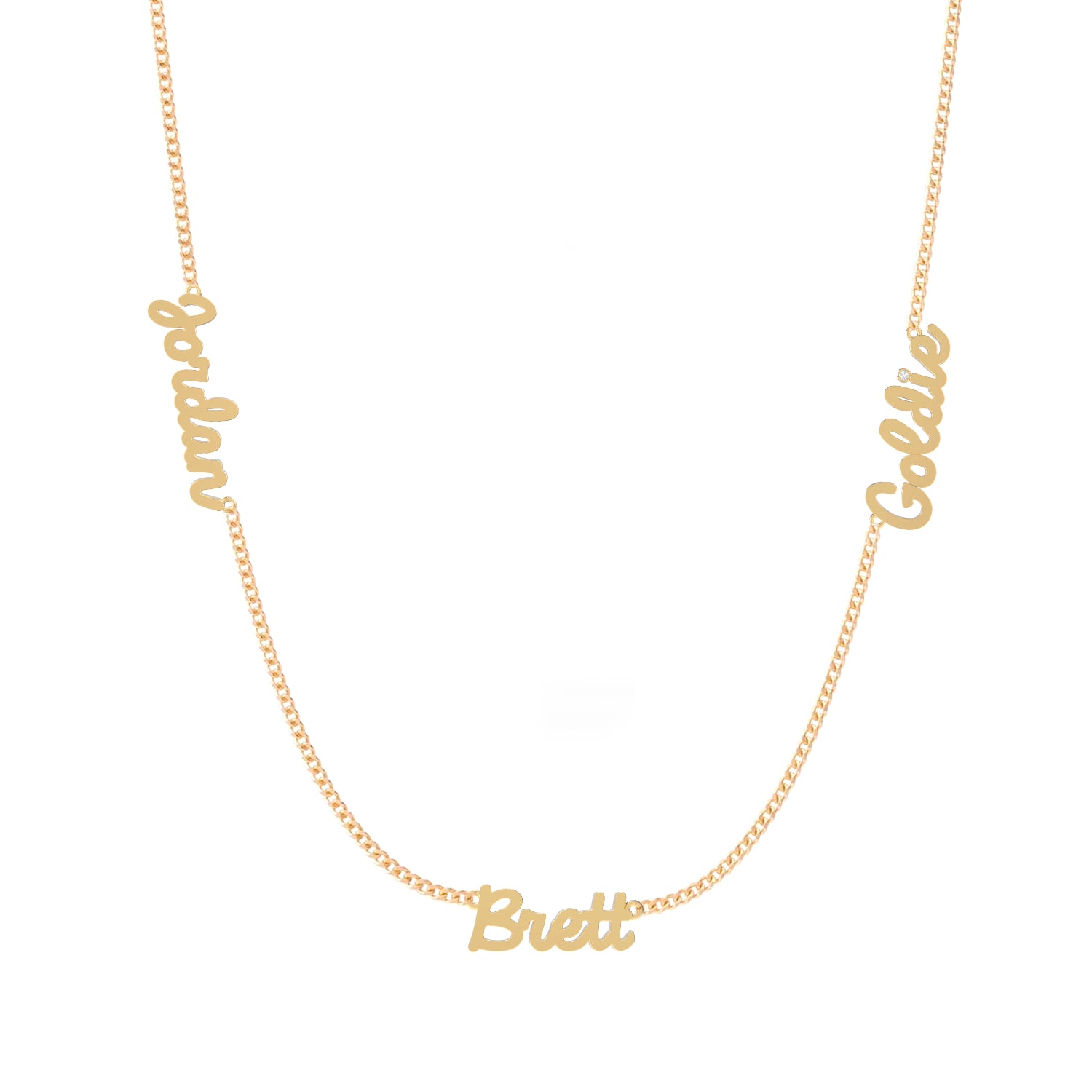 Tiny Treasures Gold Multi Name Necklace
