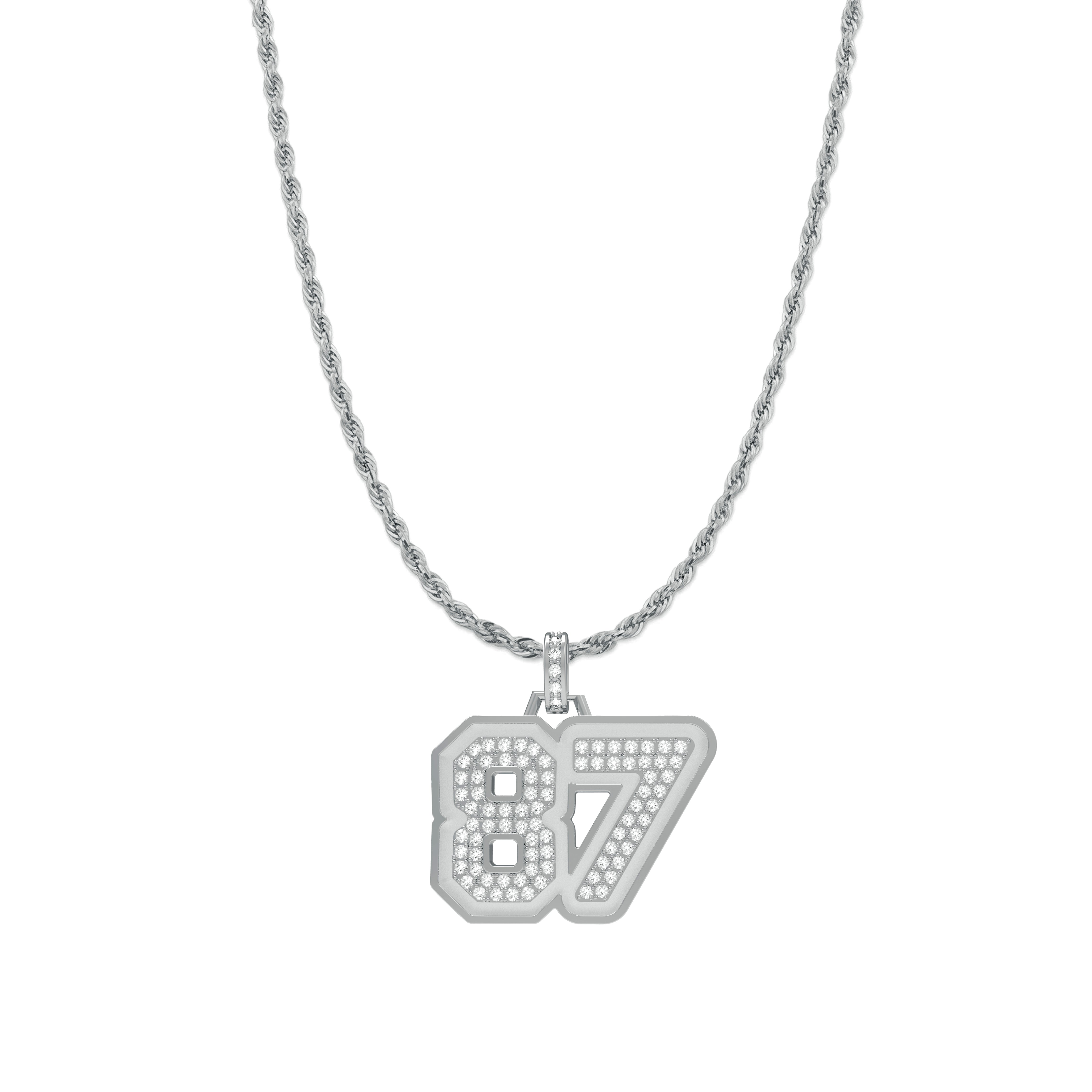 Sterling Silver Large Varsity Pendant