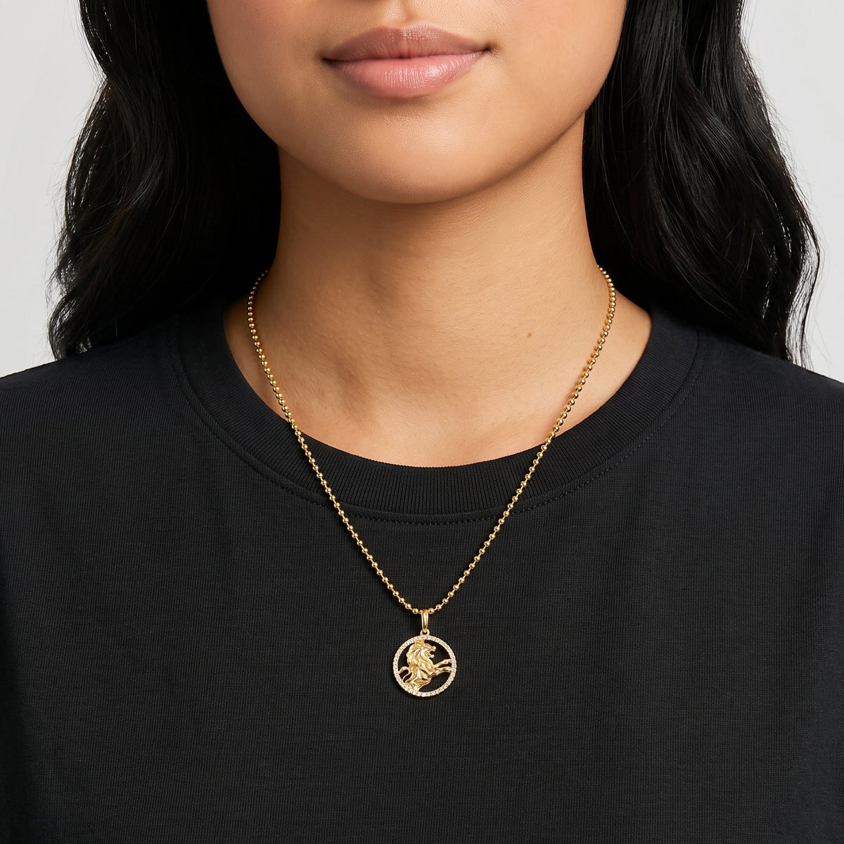 Token Zodiac Open Frame Leo Pendant