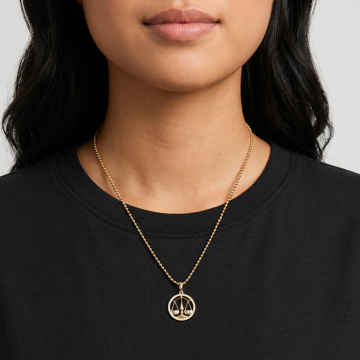 Token Zodiac Open Frame Libra Pendant