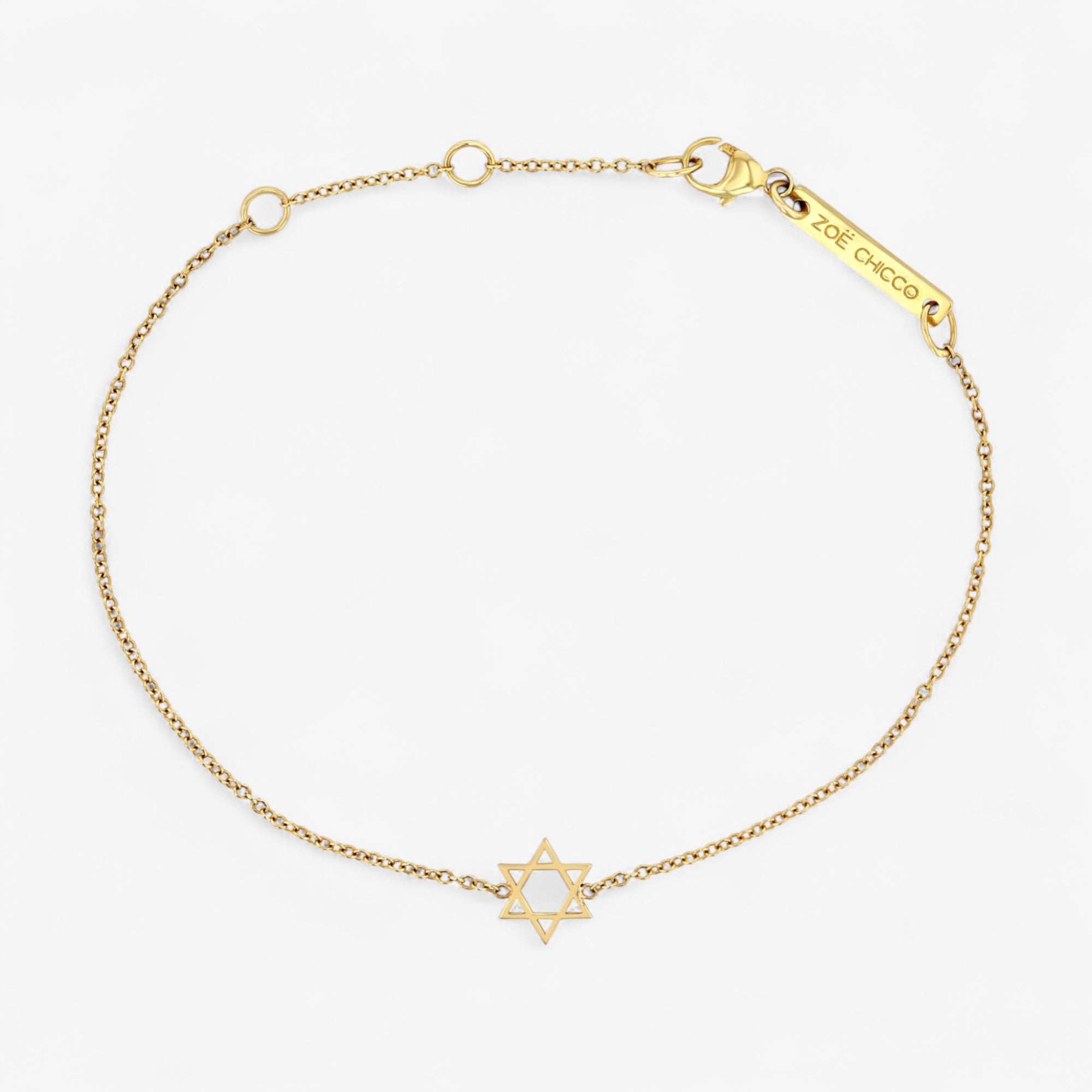 Midi Bitty Star of David Bracelet