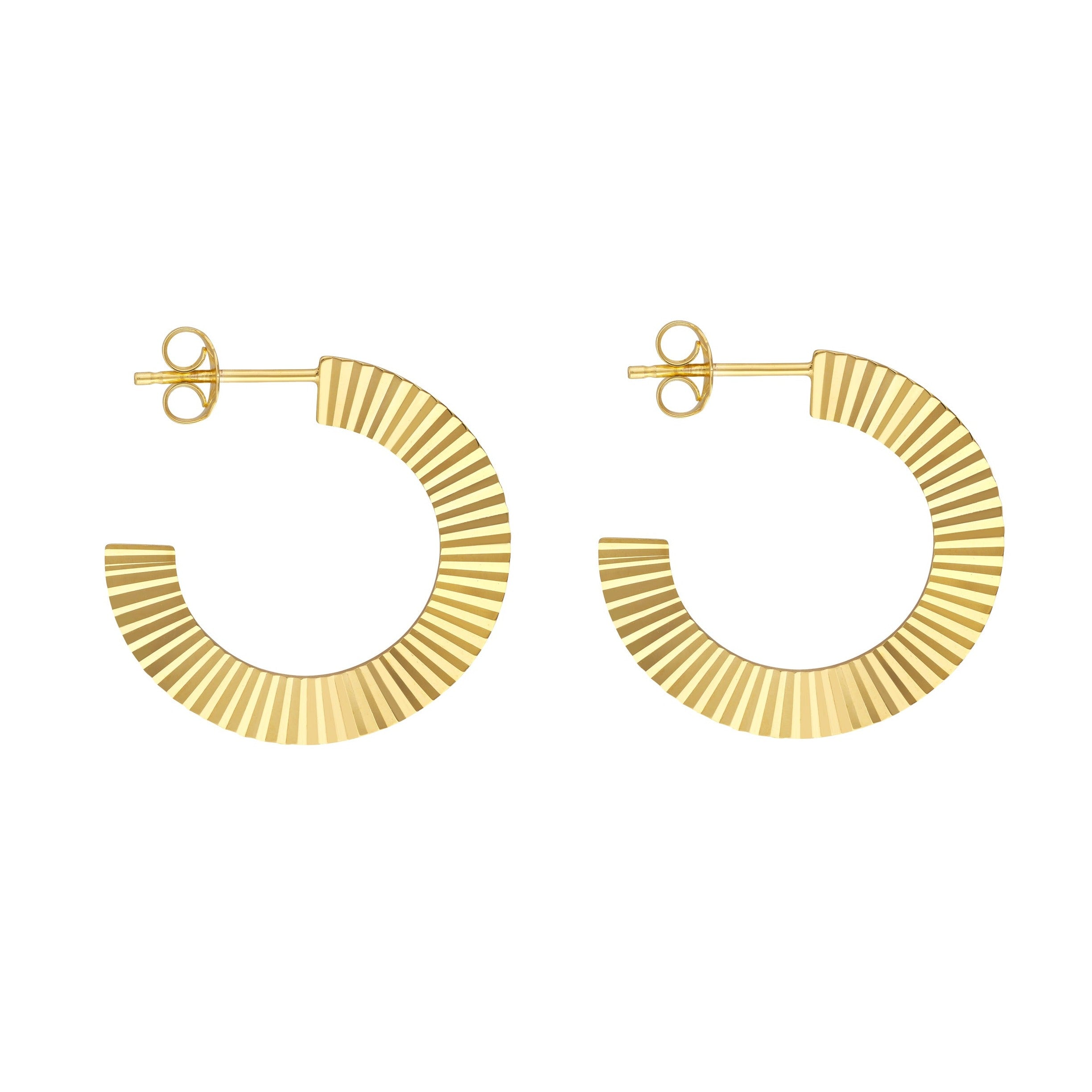 Fluted Circle Hoops