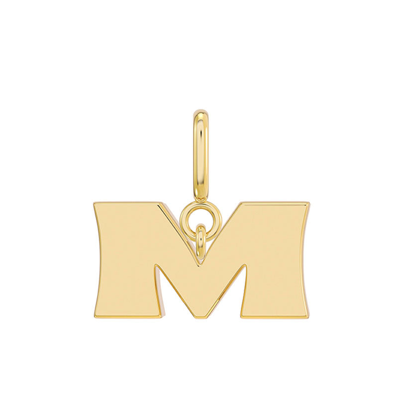 More is More Gold Letter Charm