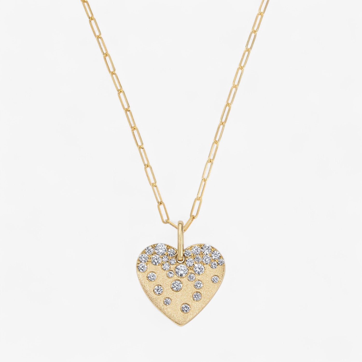 Indie Diamond Heart Pendant Necklace