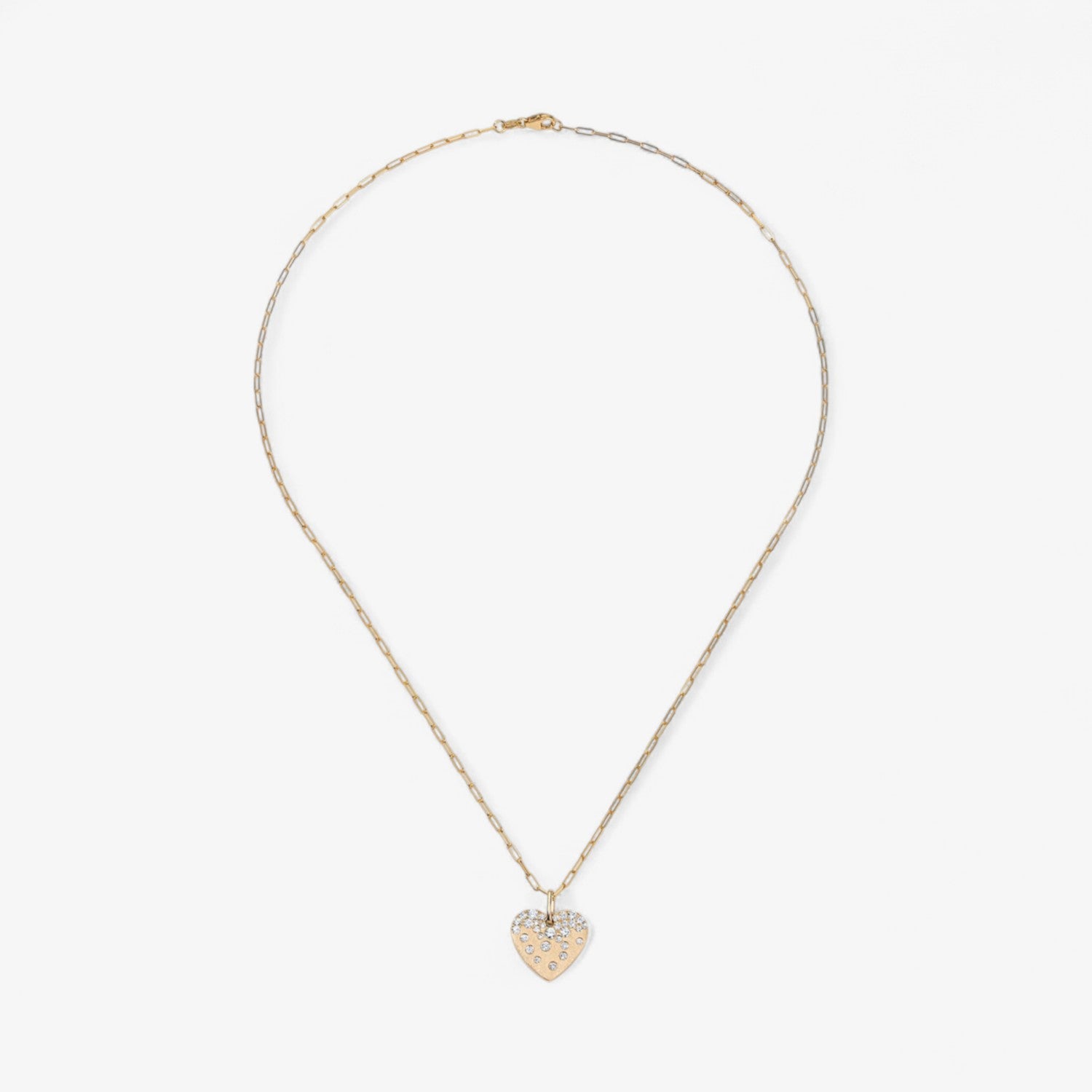Indie Diamond Heart Pendant Necklace