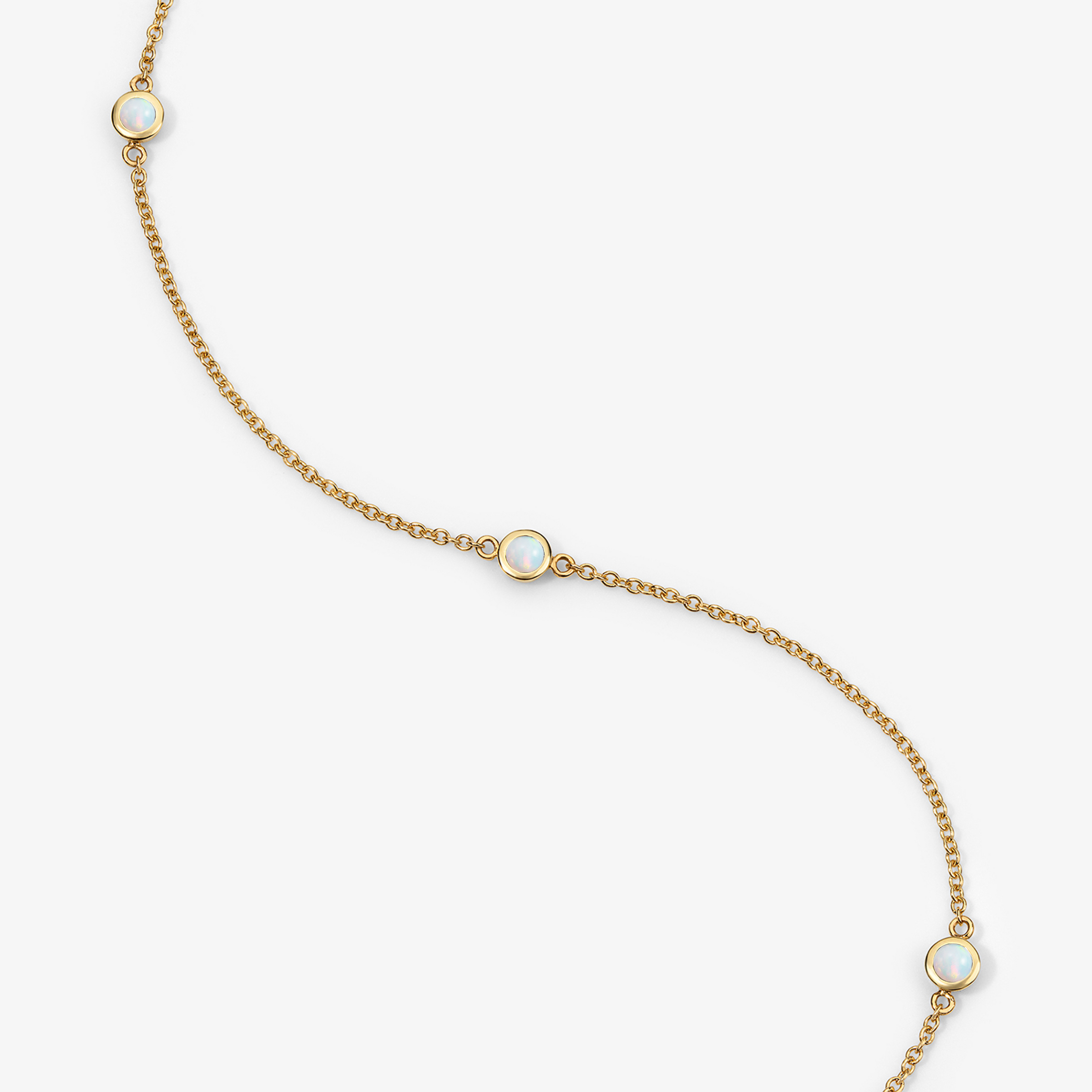 Margot Birthstone Bezel Anklet