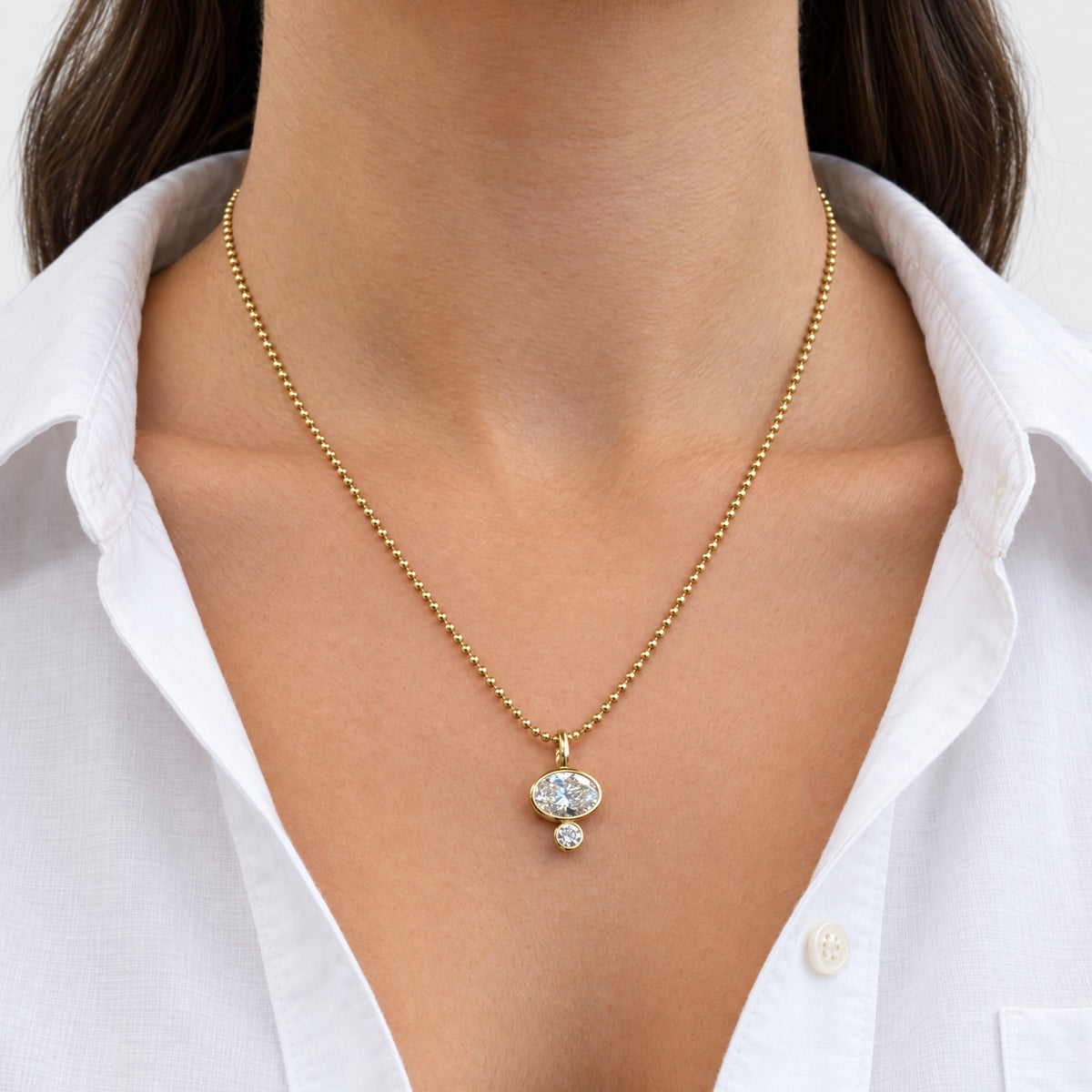 Coco Lab Diamond Oval Charm