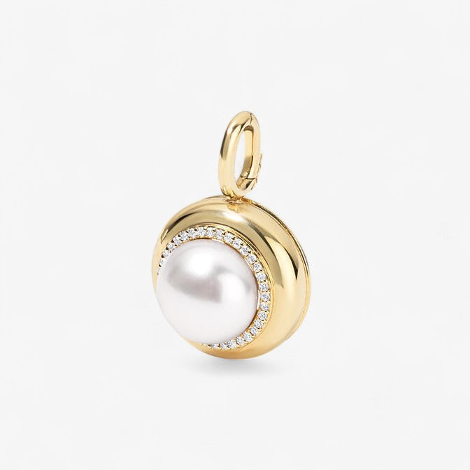 Large Candy Button Pearl Pendant
