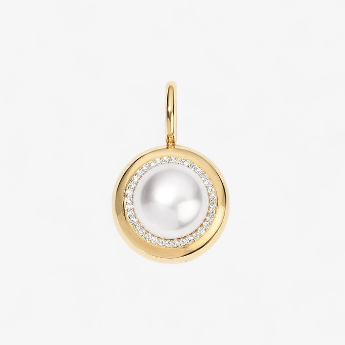 Large Candy Button Pearl Pendant