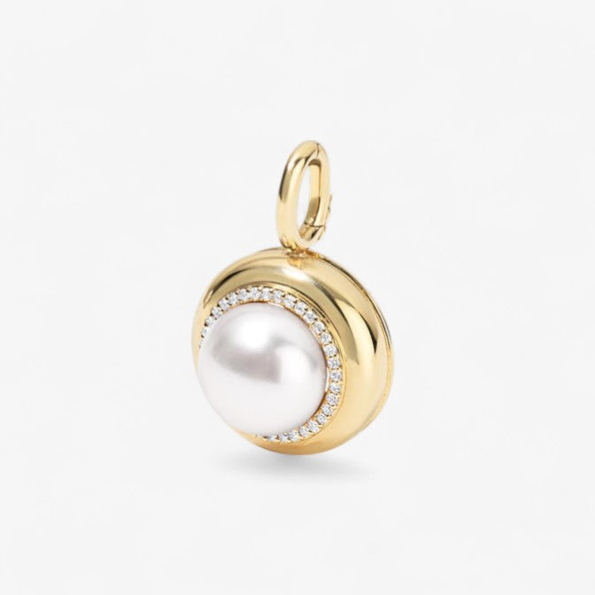 Large Candy Button Pearl Pendant