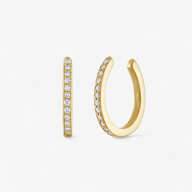 Single Row Pave Ear Cuff