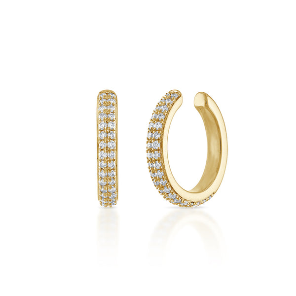 ★送料・関税込★Numbering★RIBBON PAVE EARCUFF #3217★ No Pierce Double Pave Ear Cuff – Zeta Tauri Jewels & Handcrafts