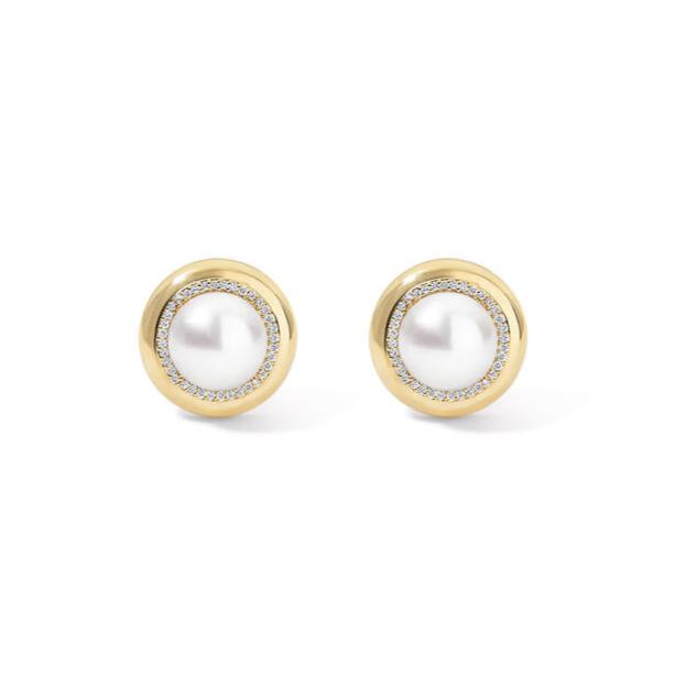 Large Candy Button Pearl Studs