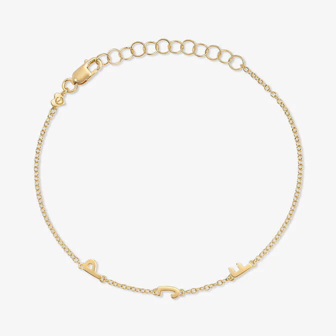Vault Sale: Bubble Talk "PJF" Initial Bracelet