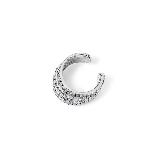 Pave Multi Row Ear Cuff