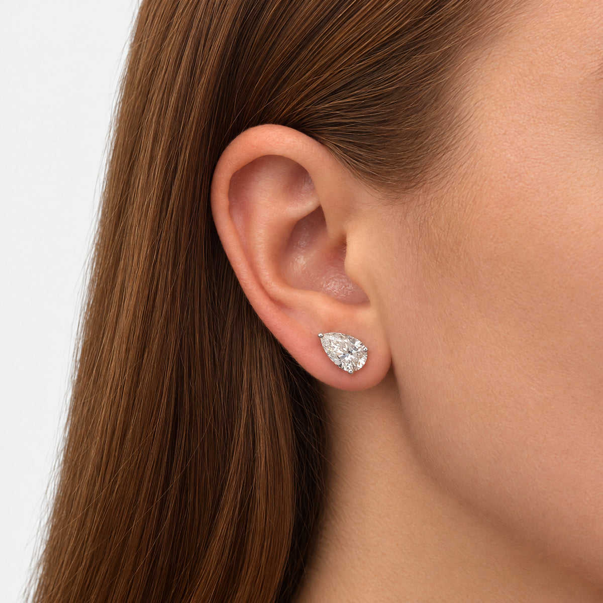 Lab Grown Diamond Pear Studs