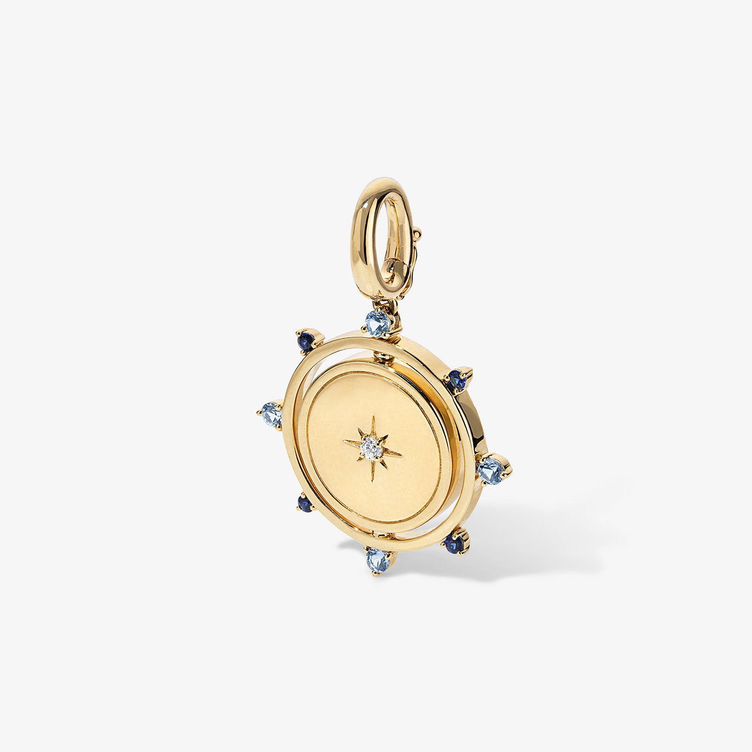 Grace Blue Sapphire Spinner Pendant