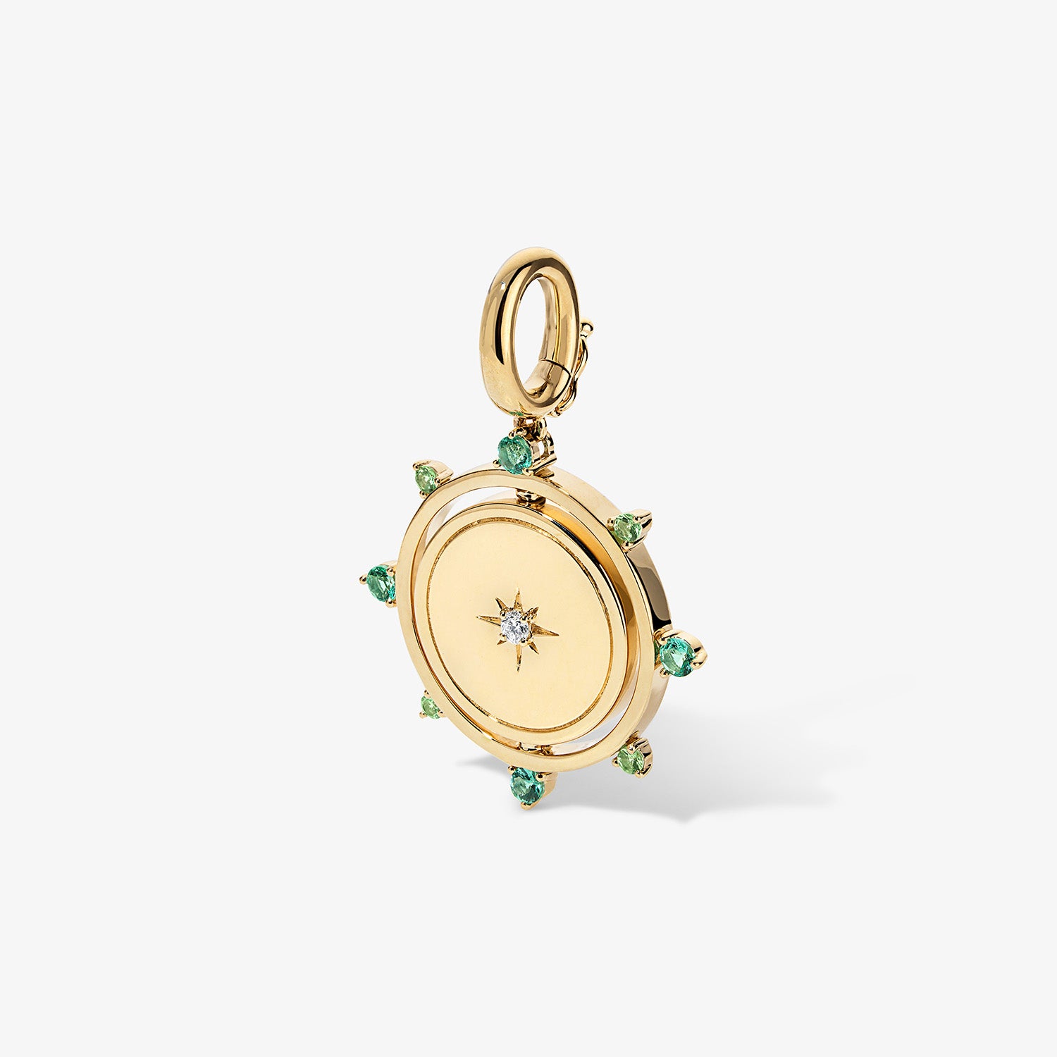 Grace Emerald Spinner Pendant