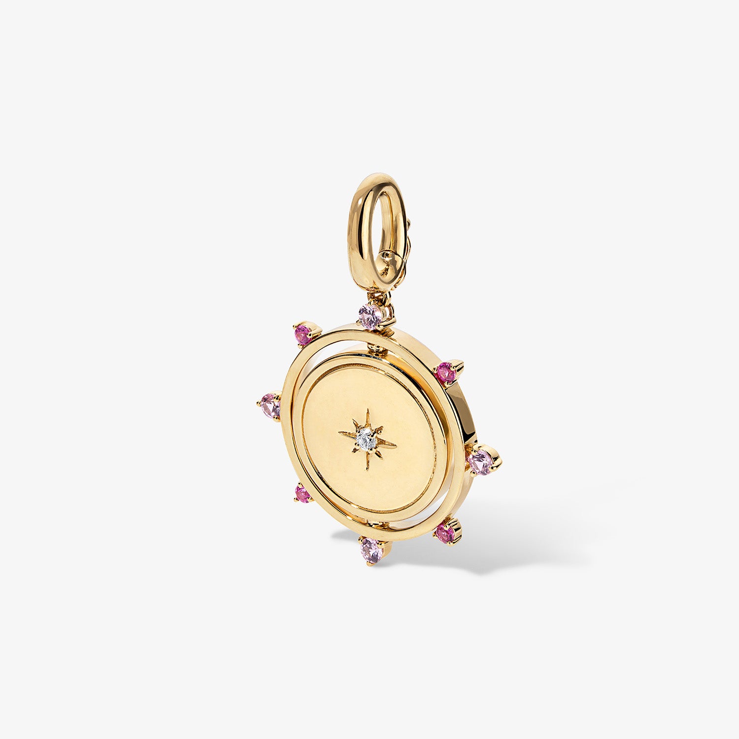 Grace Pink Sapphire Spinner Pendant