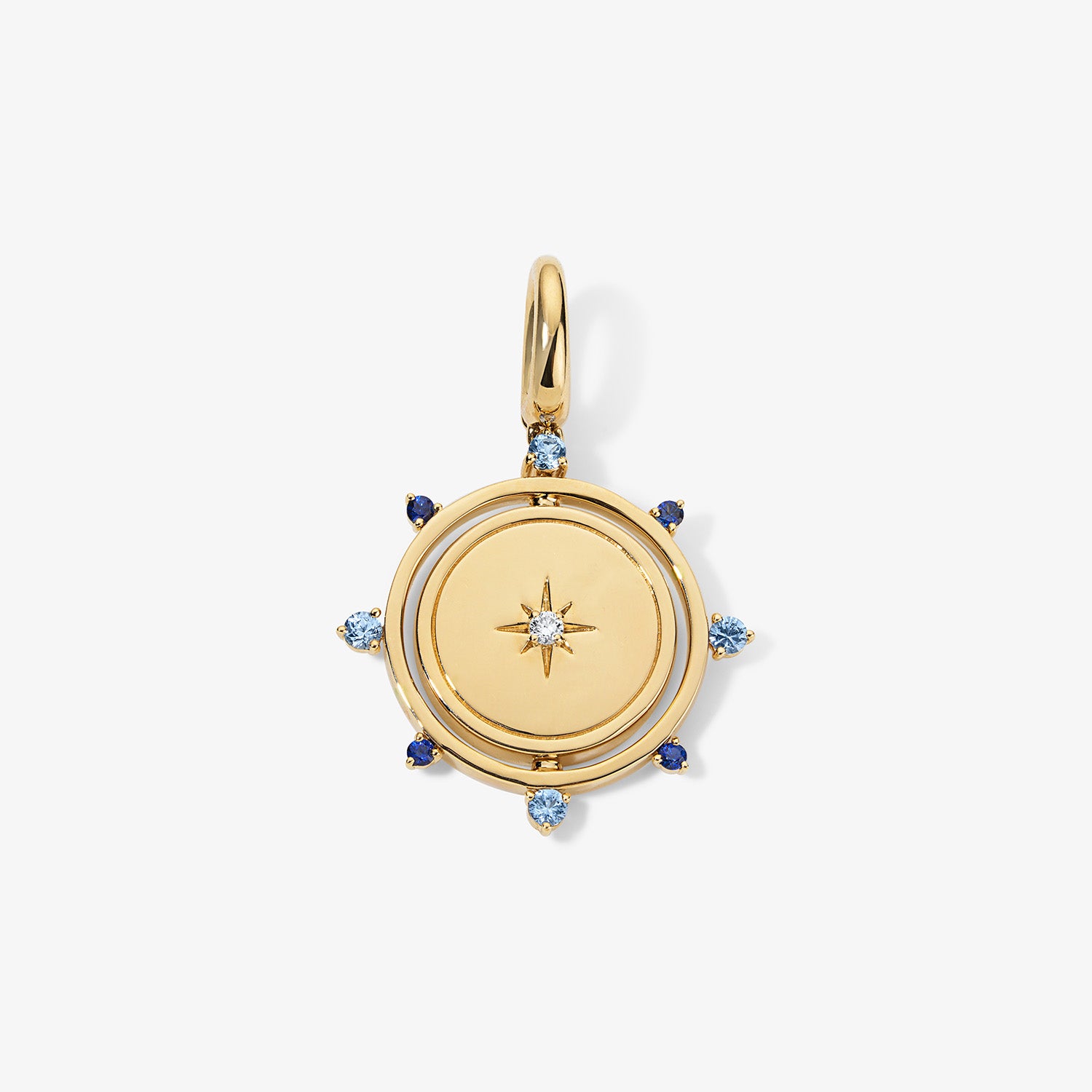 Grace Blue Sapphire Spinner Pendant