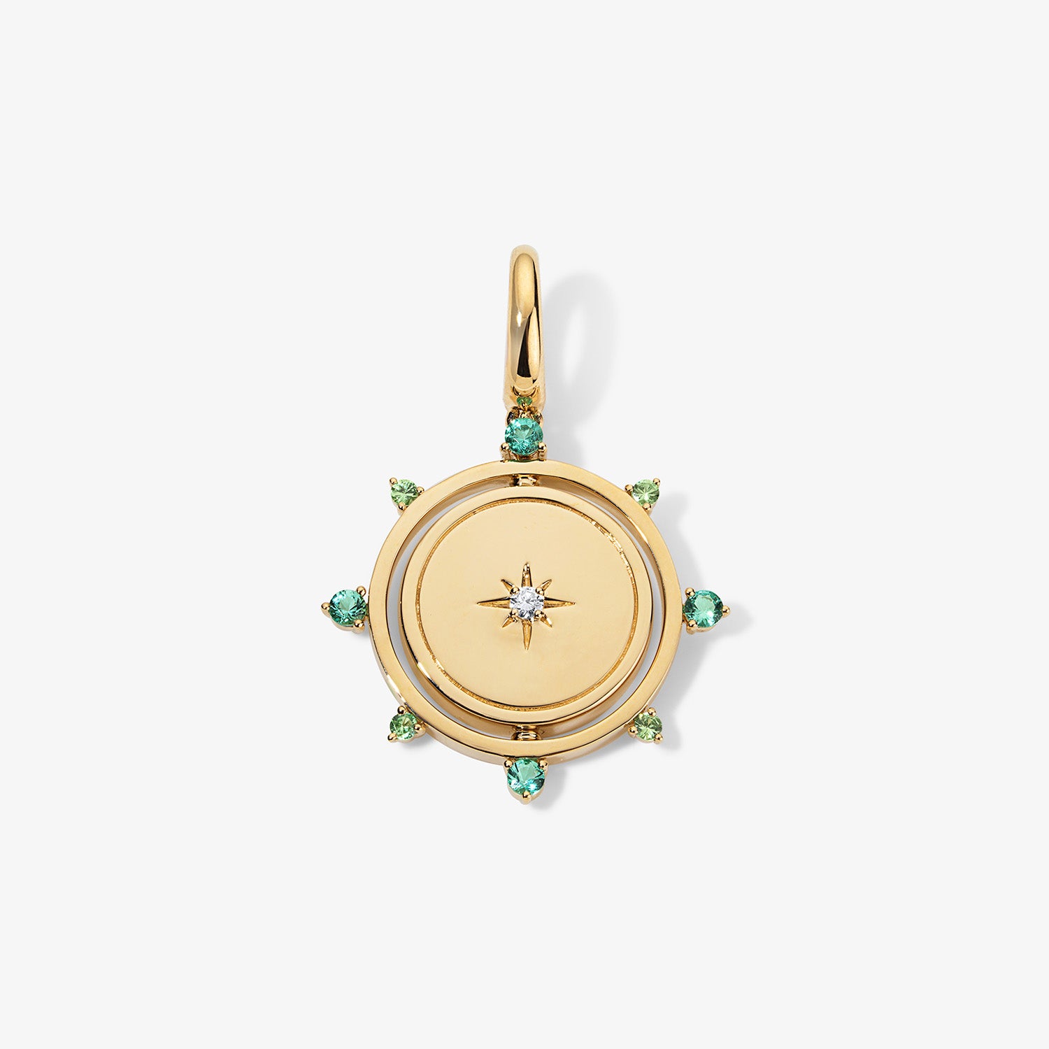 Grace Emerald Spinner Pendant