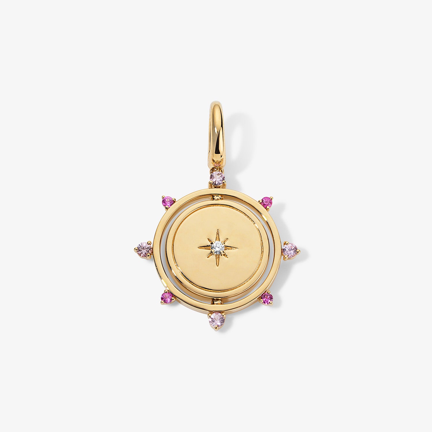 Grace Pink Sapphire Spinner Pendant