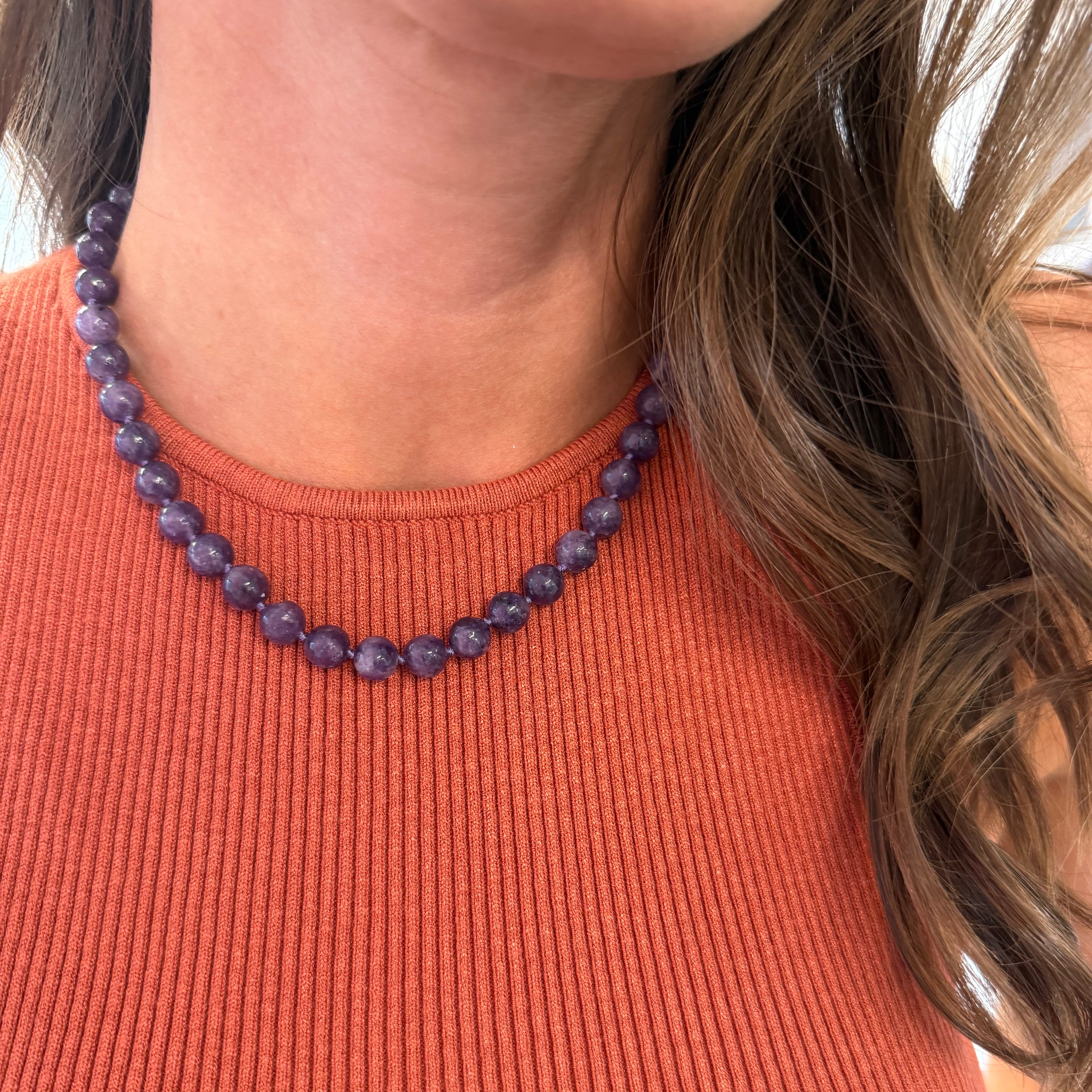 Lepidolite Beaded Necklace