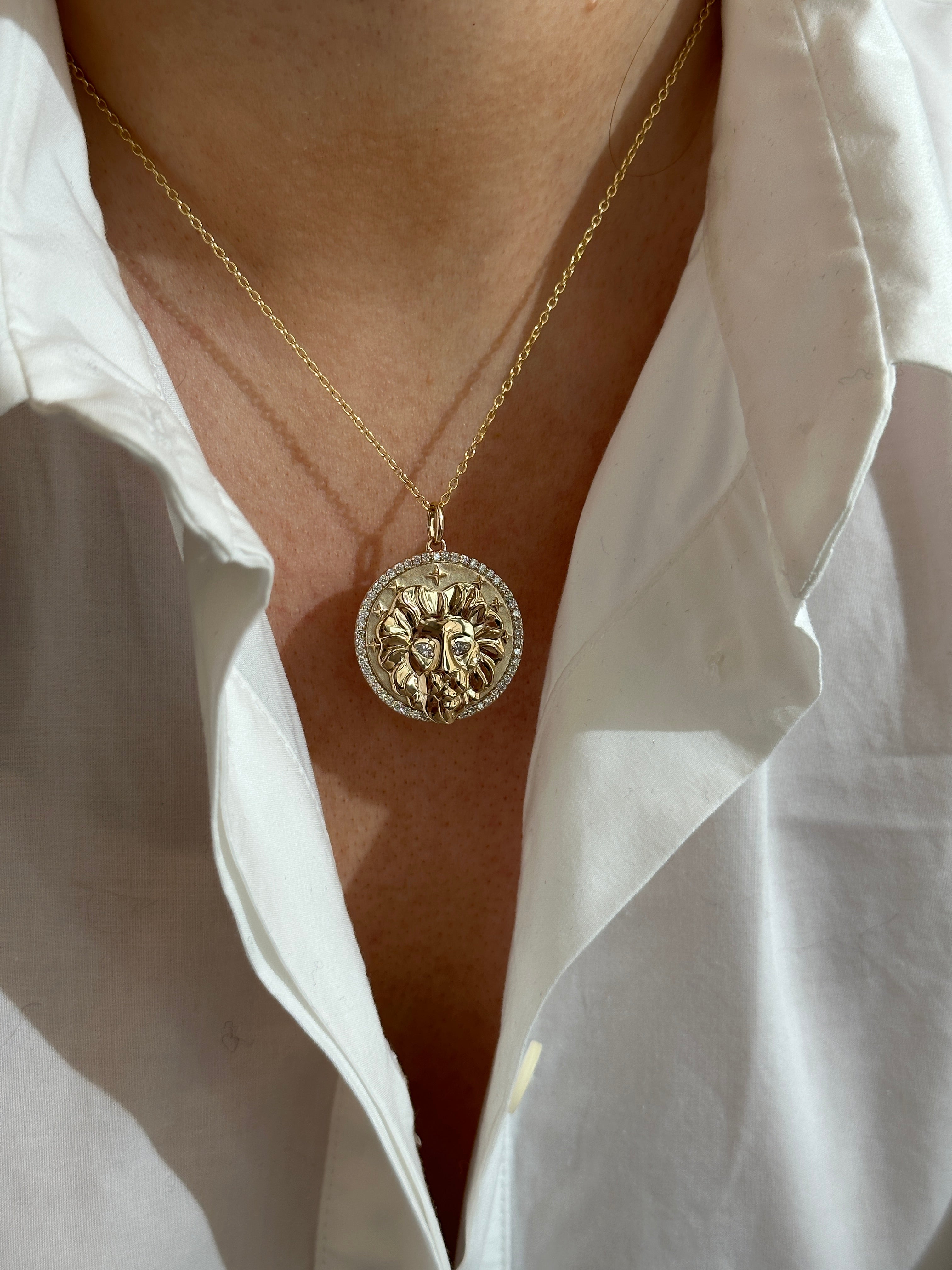 Leo Token Zodiac Necklace