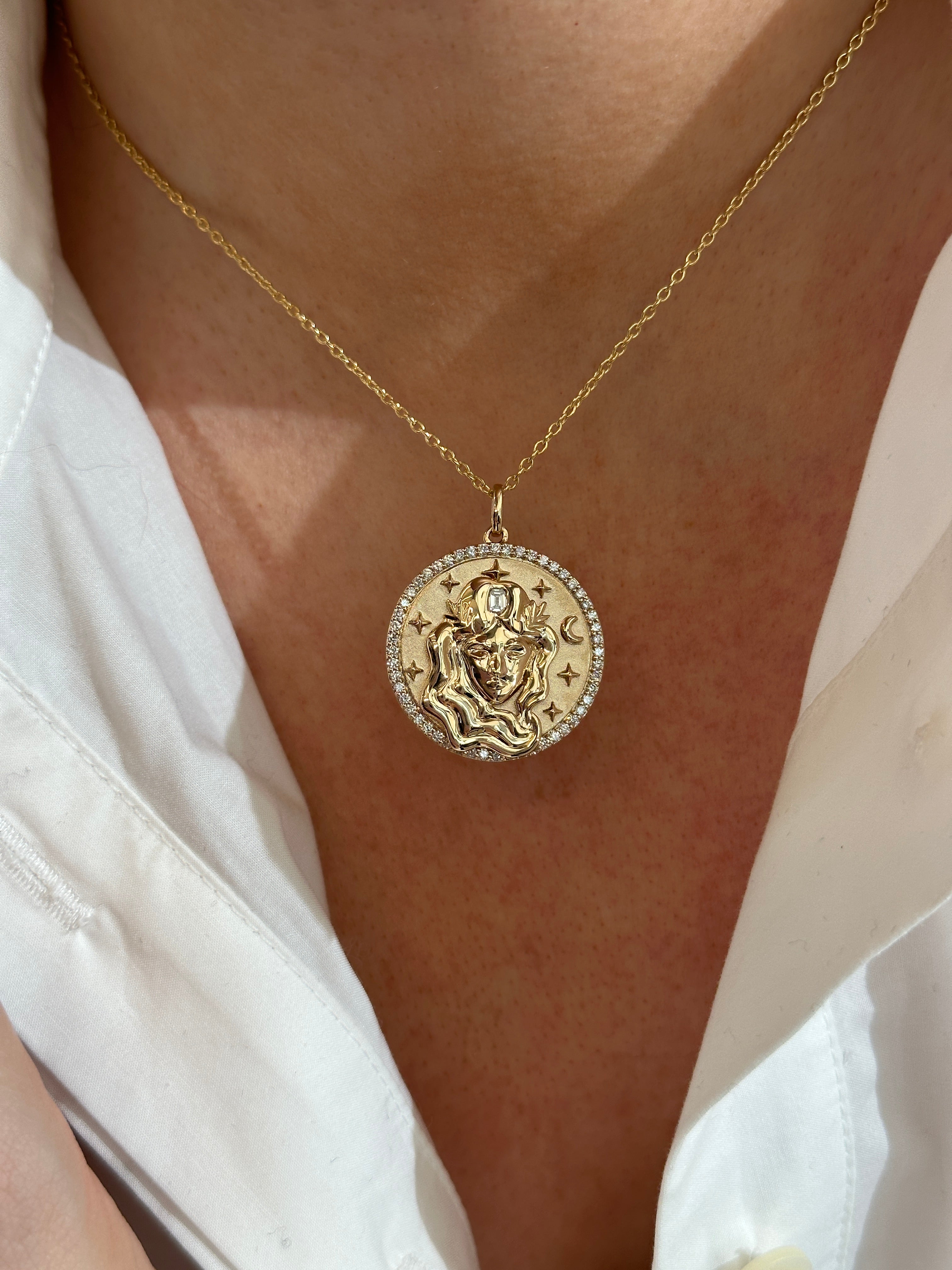 Virgo Token Zodiac Necklace