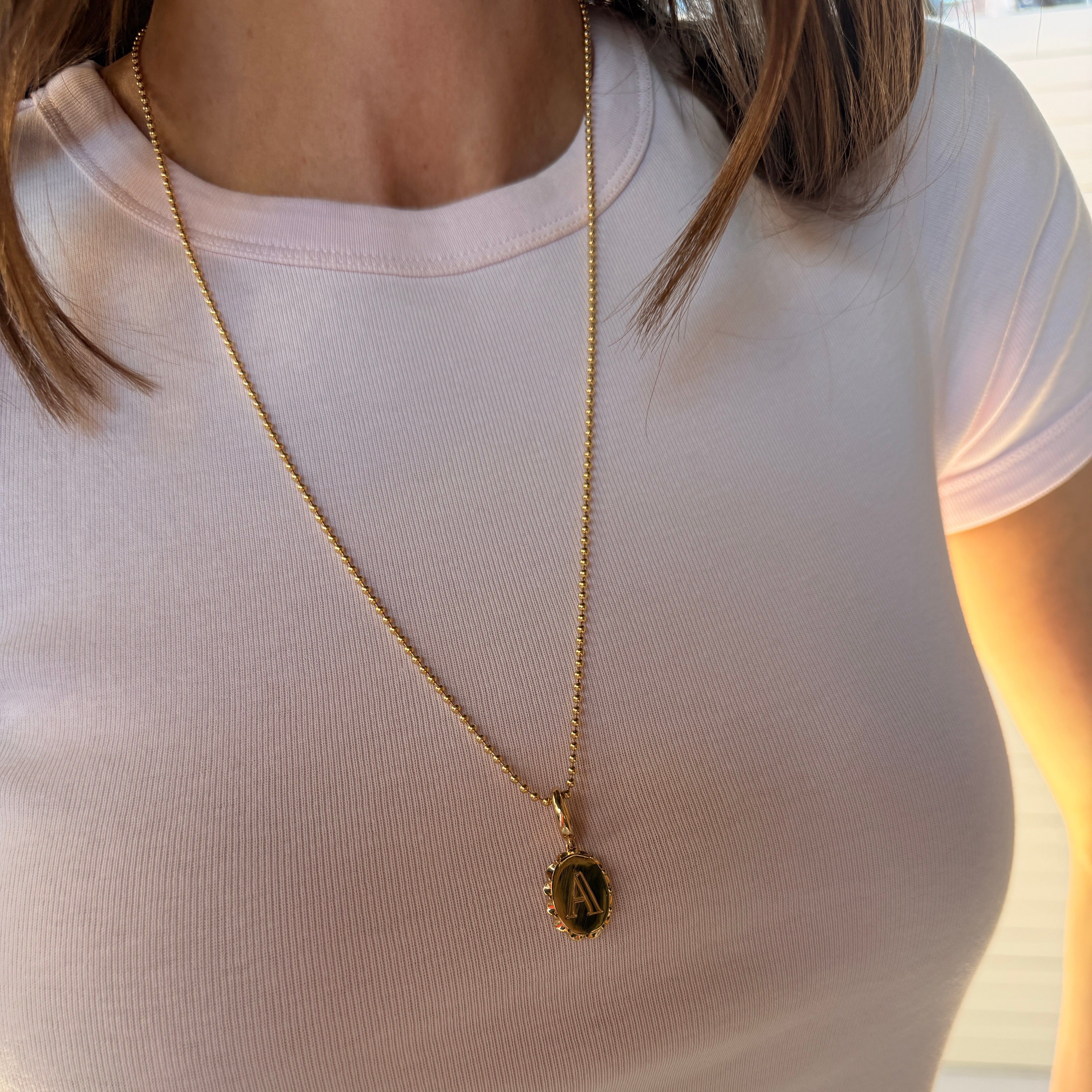 Vault Sale: Floral Initial Medallion "A"