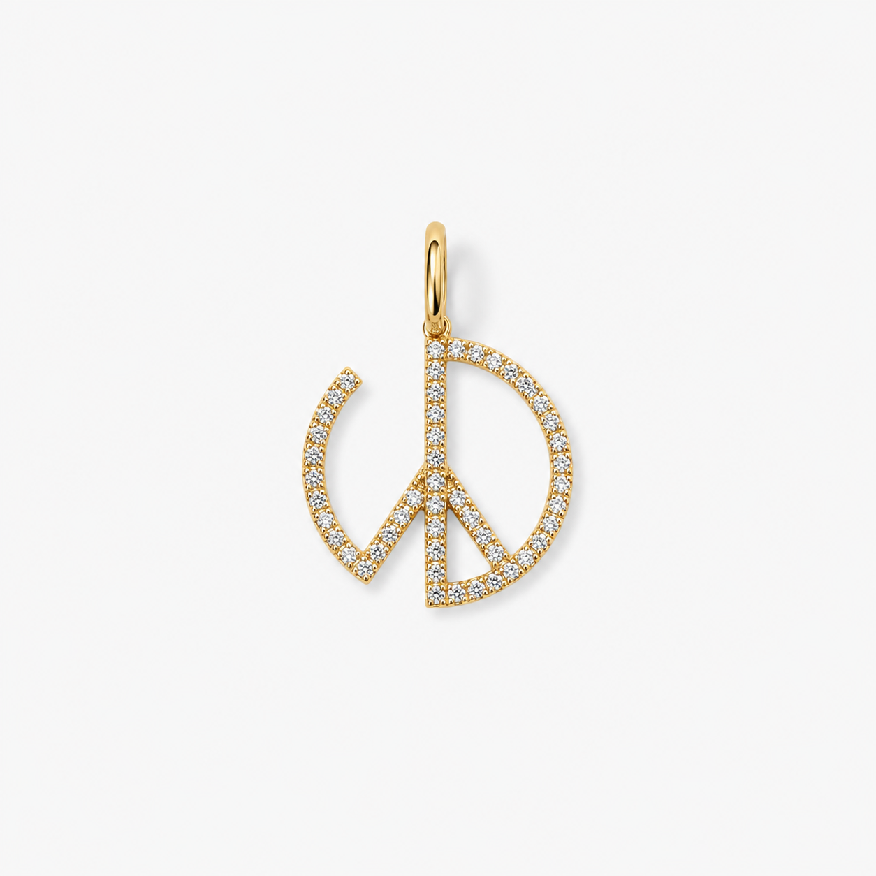Vault Sale: "DW" Small Diamond Pave Gold Hidden Initial - Charm Only