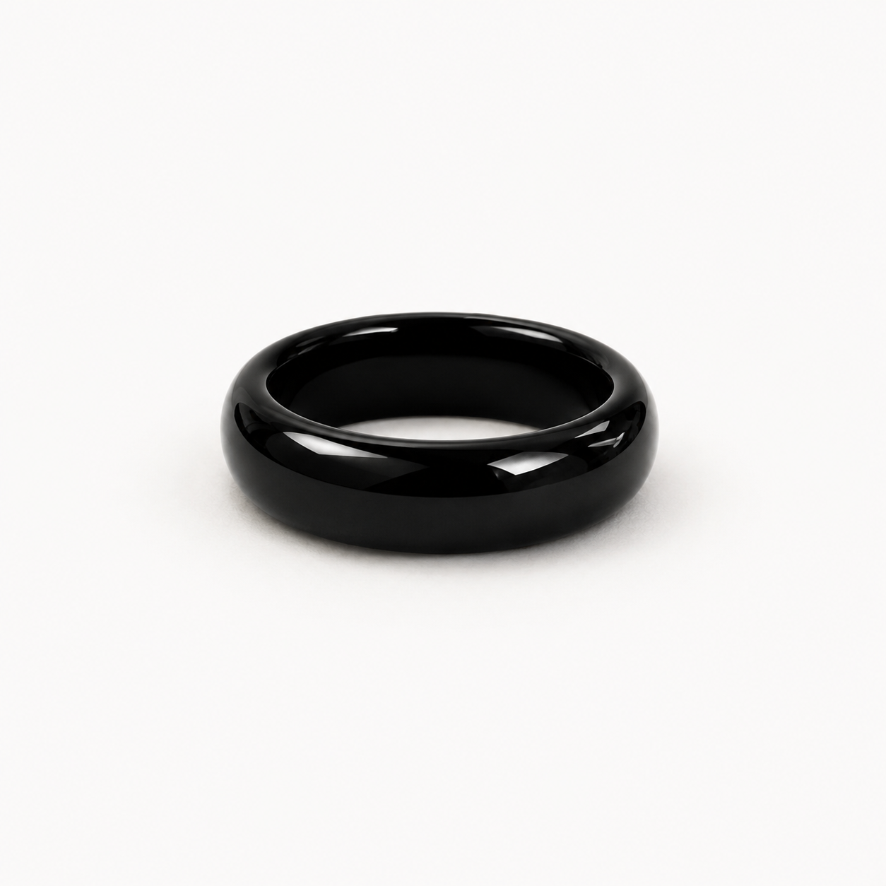 Vault Sale: 3mm Black Enamel Band Size 6.5