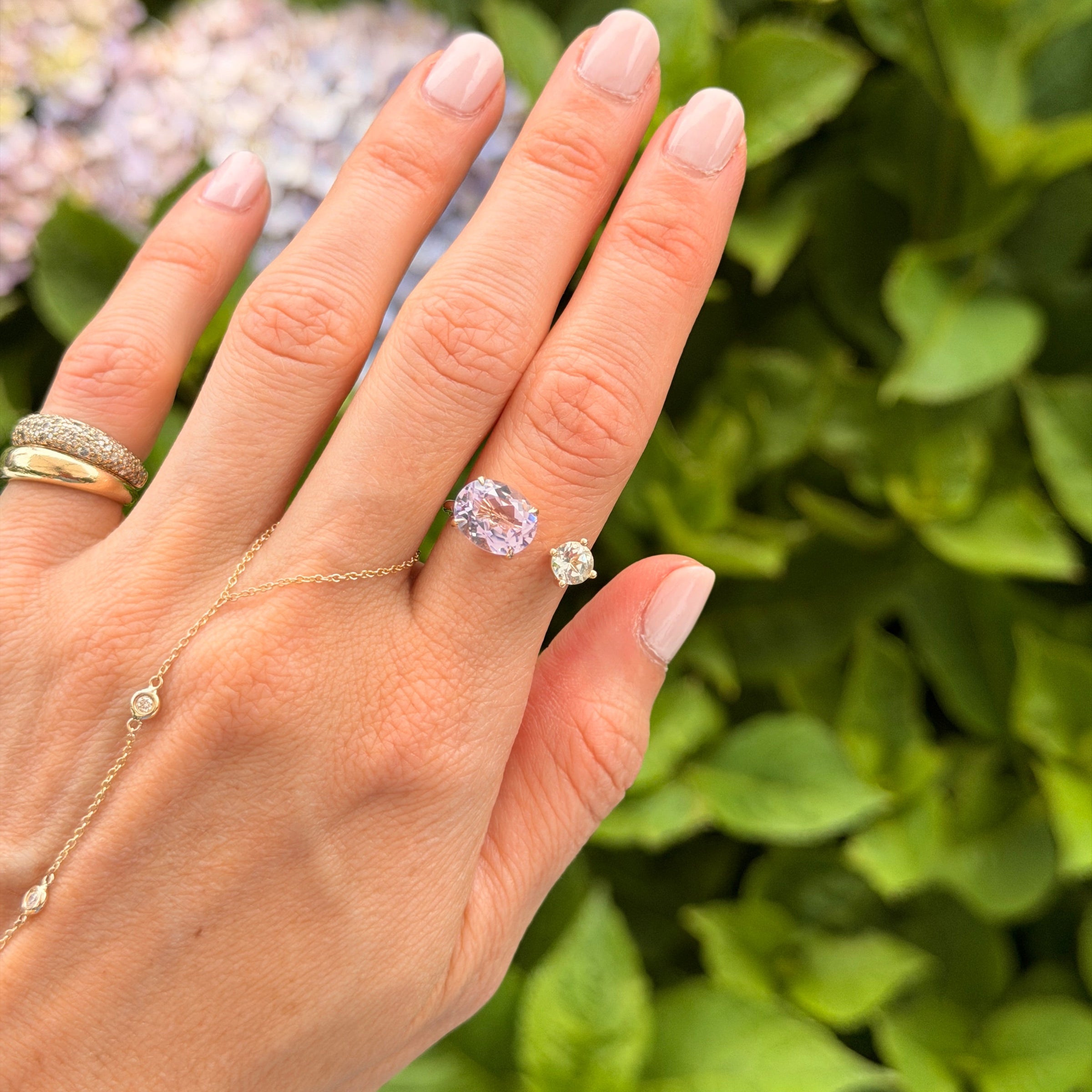 Candy Confetti Open Rose de France Ring