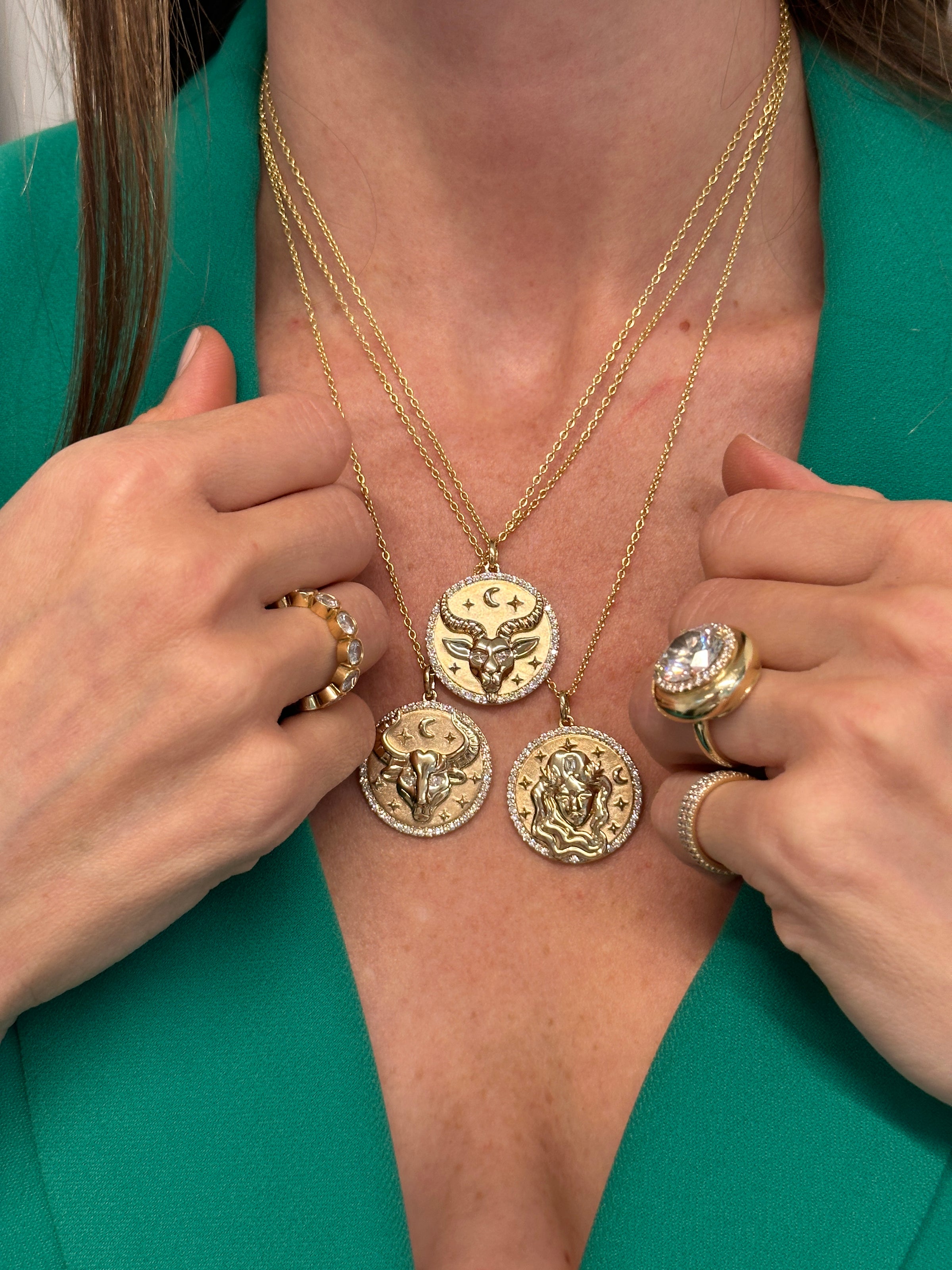 Capricorn Token Zodiac Necklace