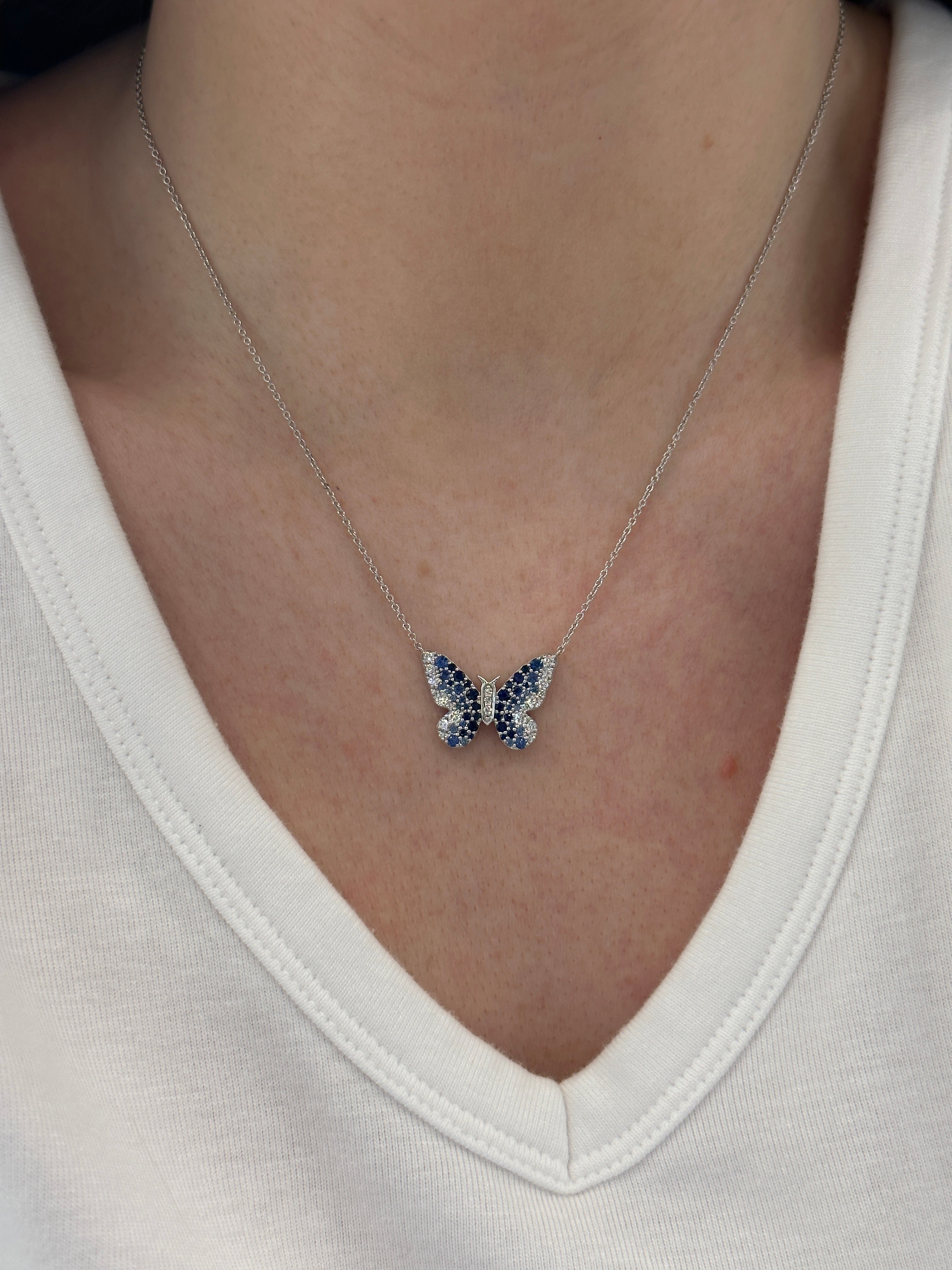 Ombre Butterfly Necklace