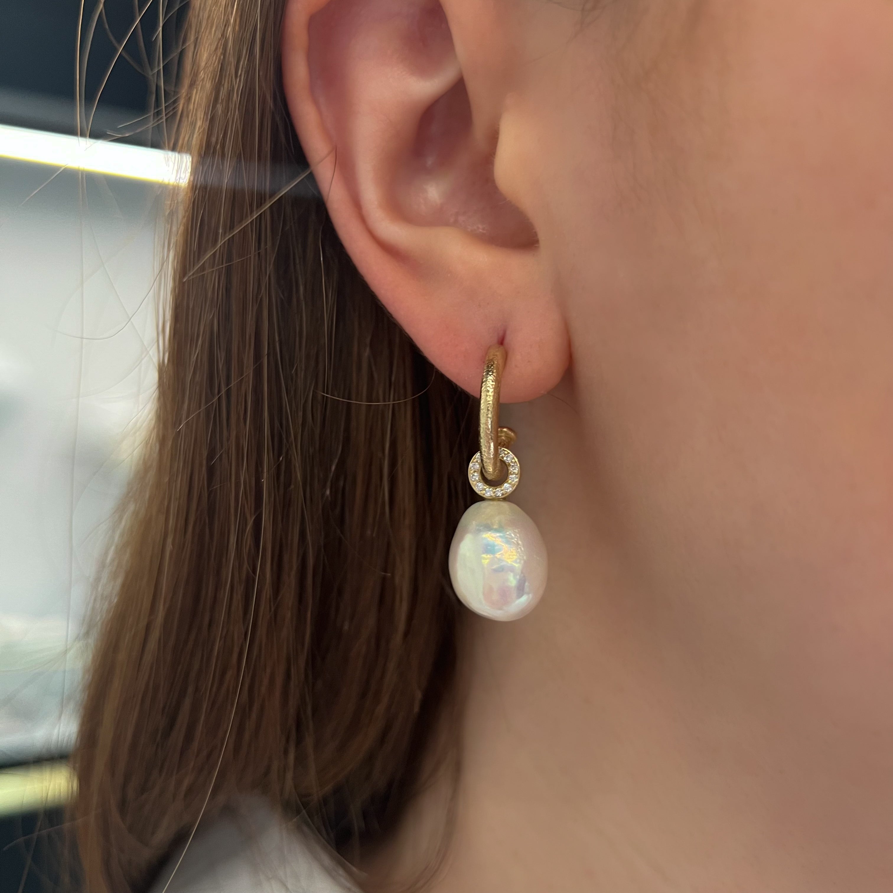Elizabeth Locke Pearl Earring Charms | Neiman Marcus