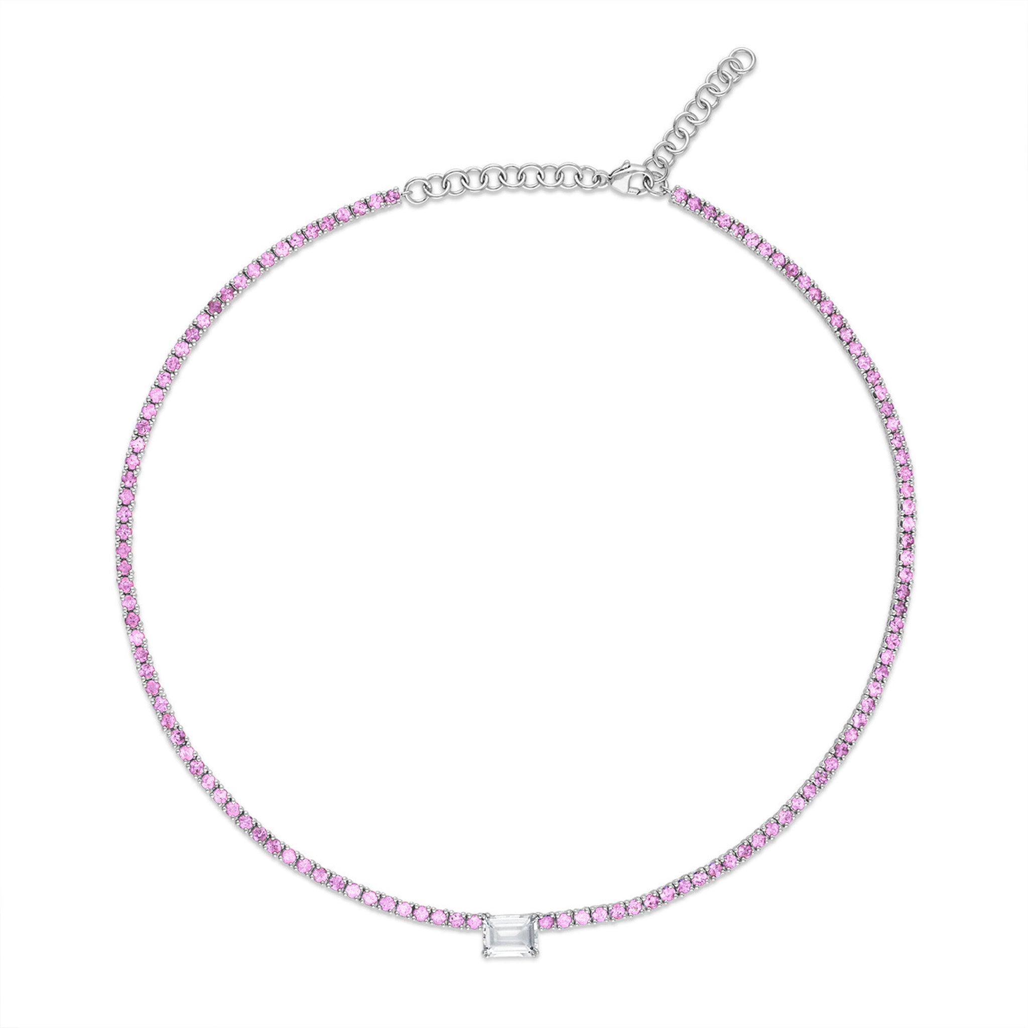 Pink Sapphire Emerson Tennis Choker