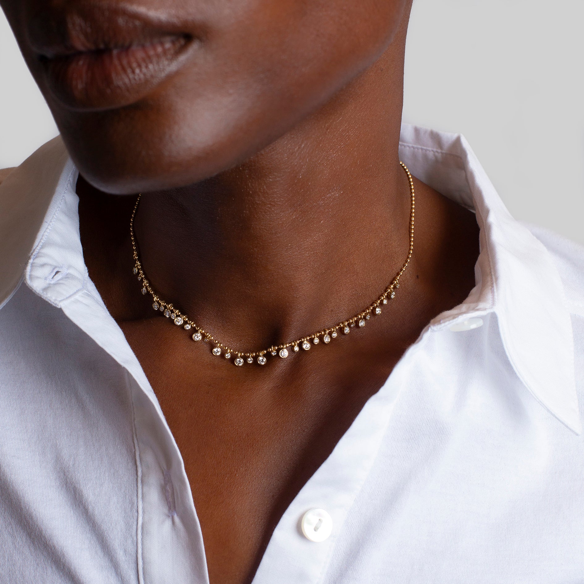 Dakota Diamond Shaker Necklace